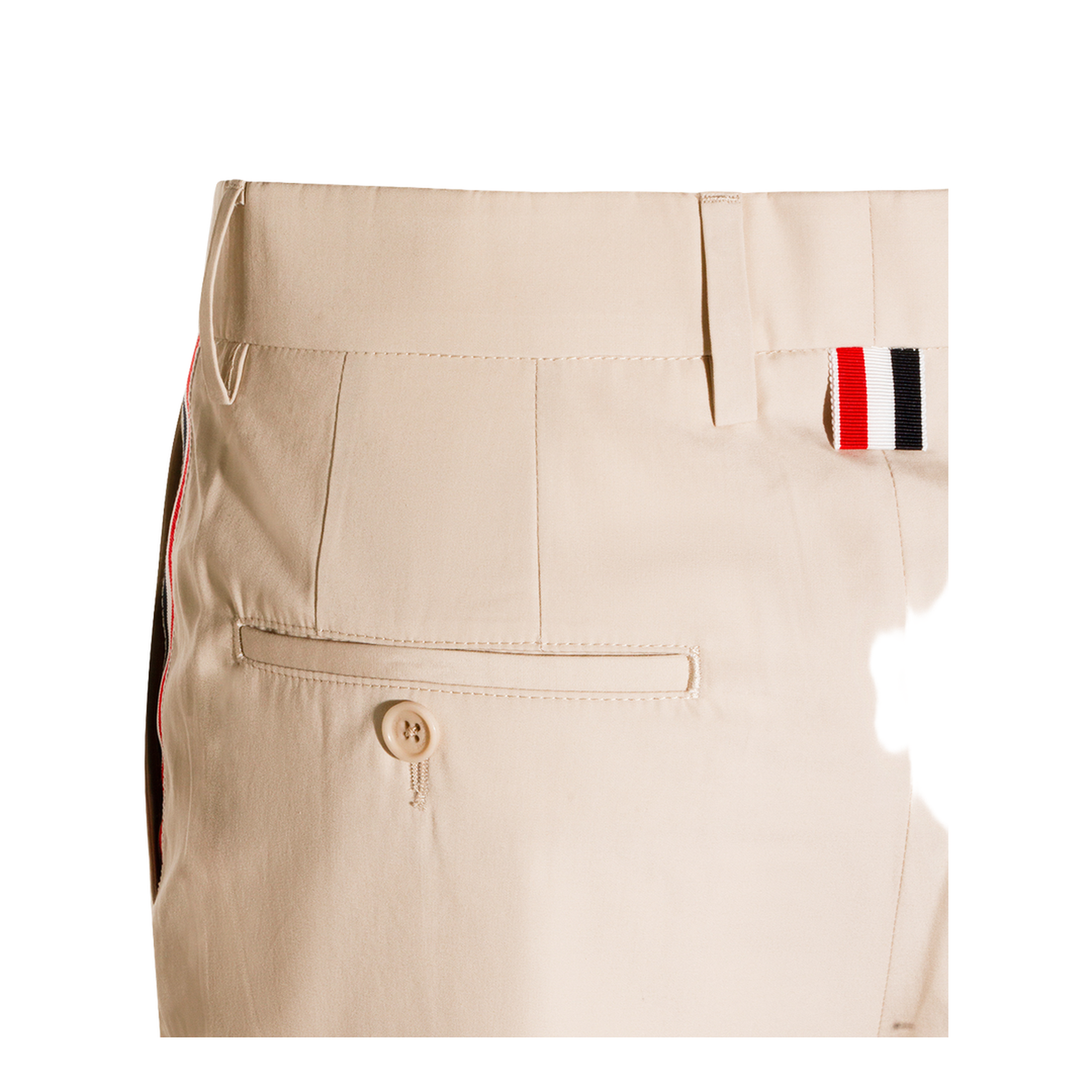 Relaxed Classic Beltloop Trouser With Gg Tape Details In Wrinkle Free Cotton Suiting