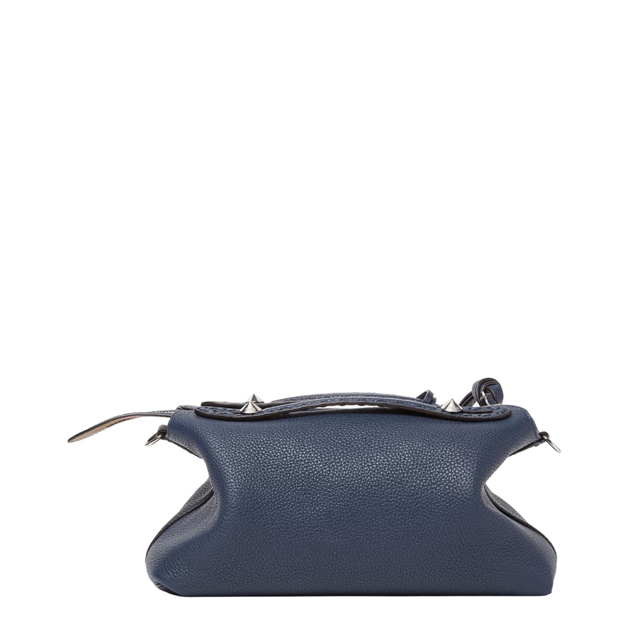 Messenger Bag Leather Deep Blue