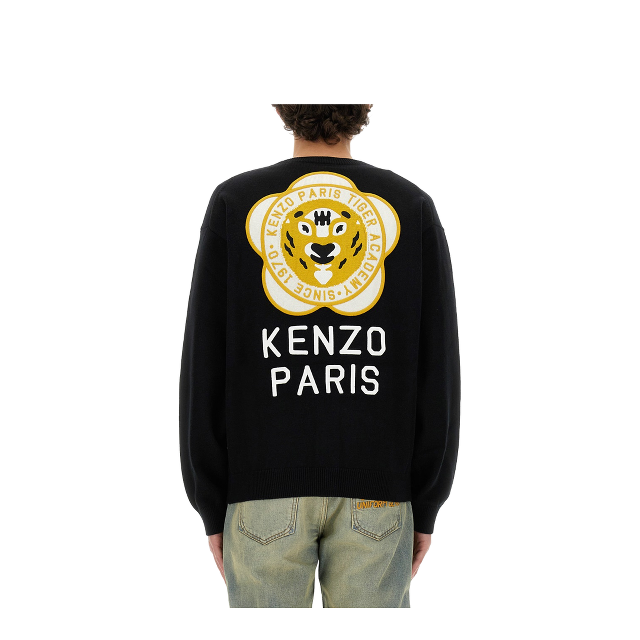 Cardigan with Embroidered Tiger Academy