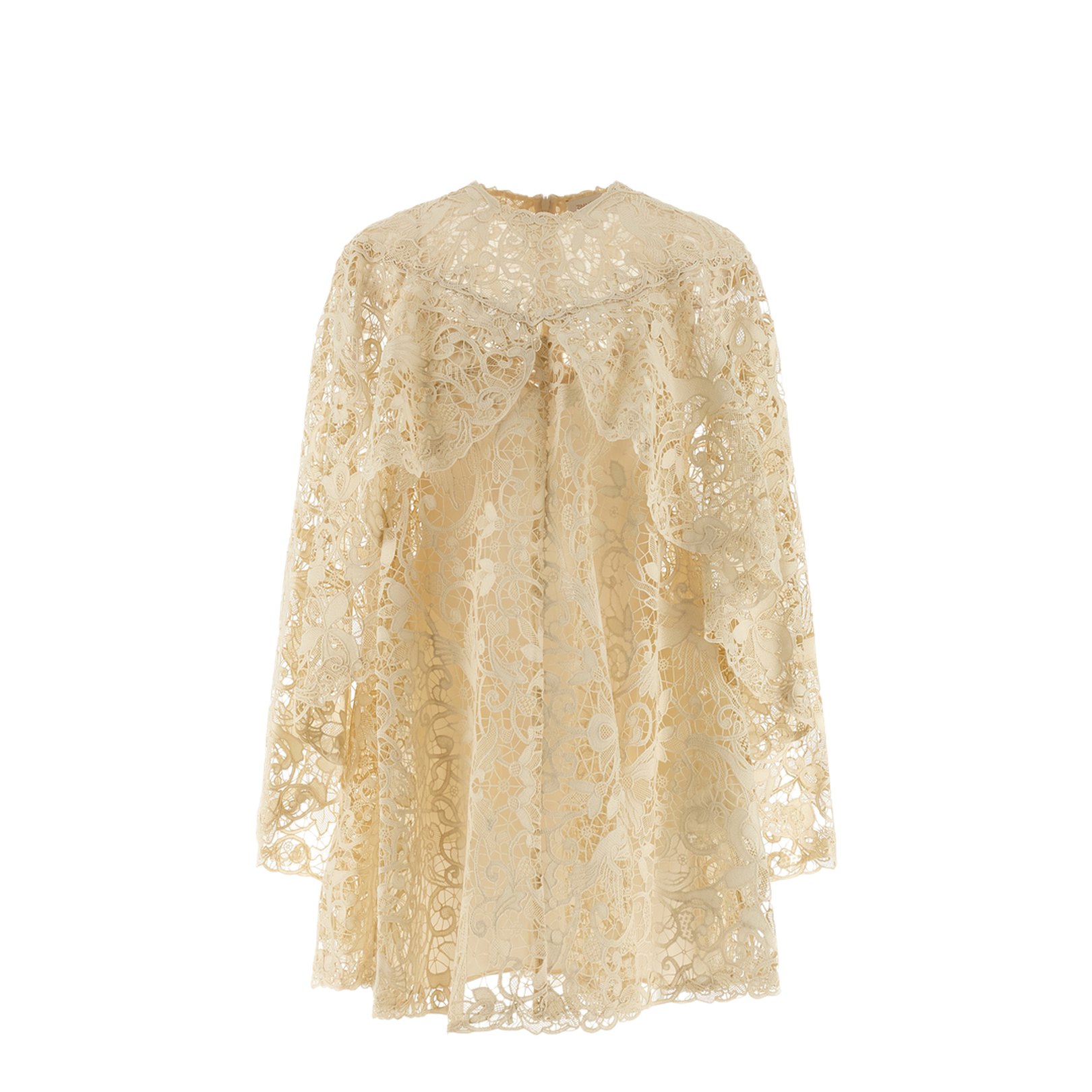 'Memento Bird Lace Mini' Dress