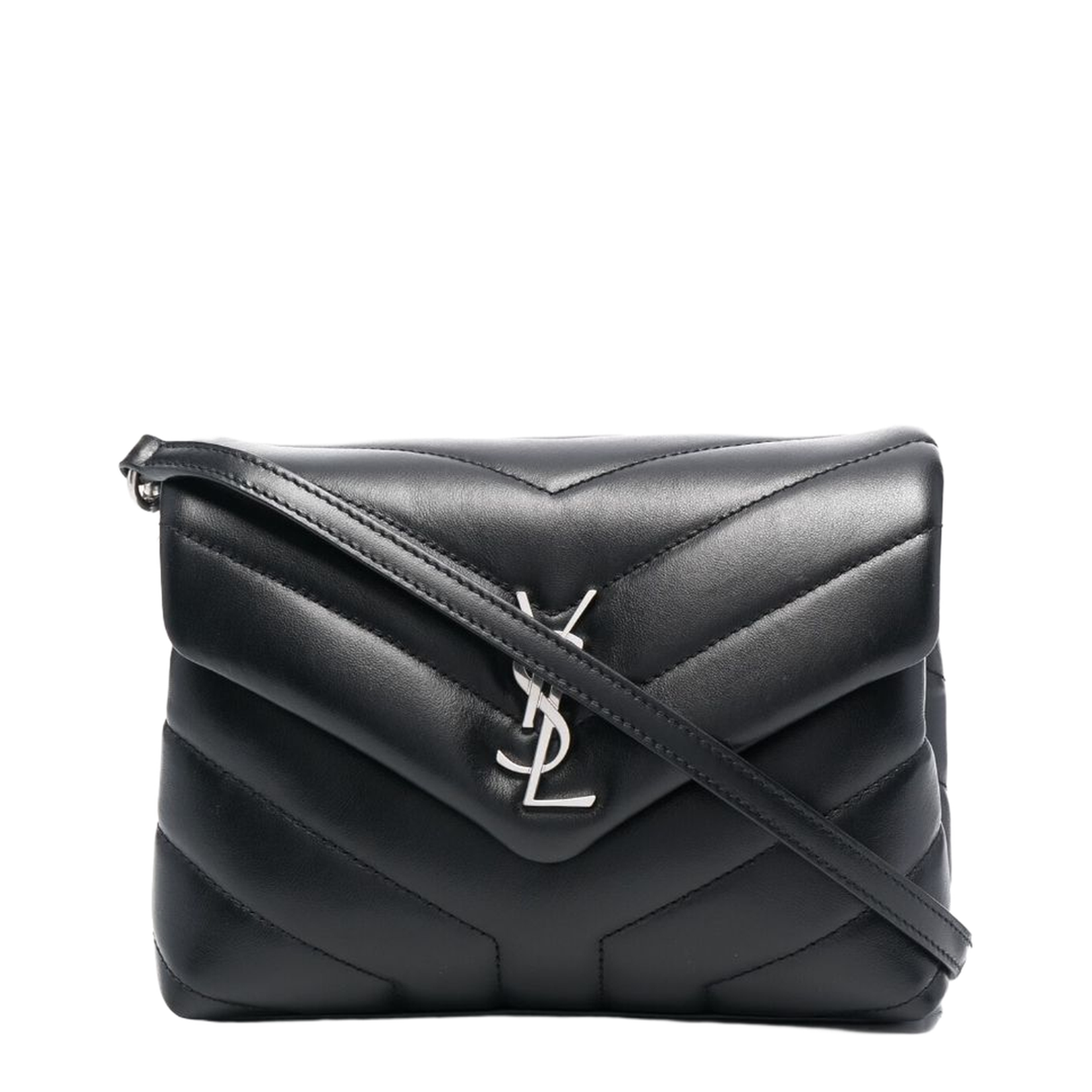 Loulou Mini Lambskin Crossbody Bags - Black