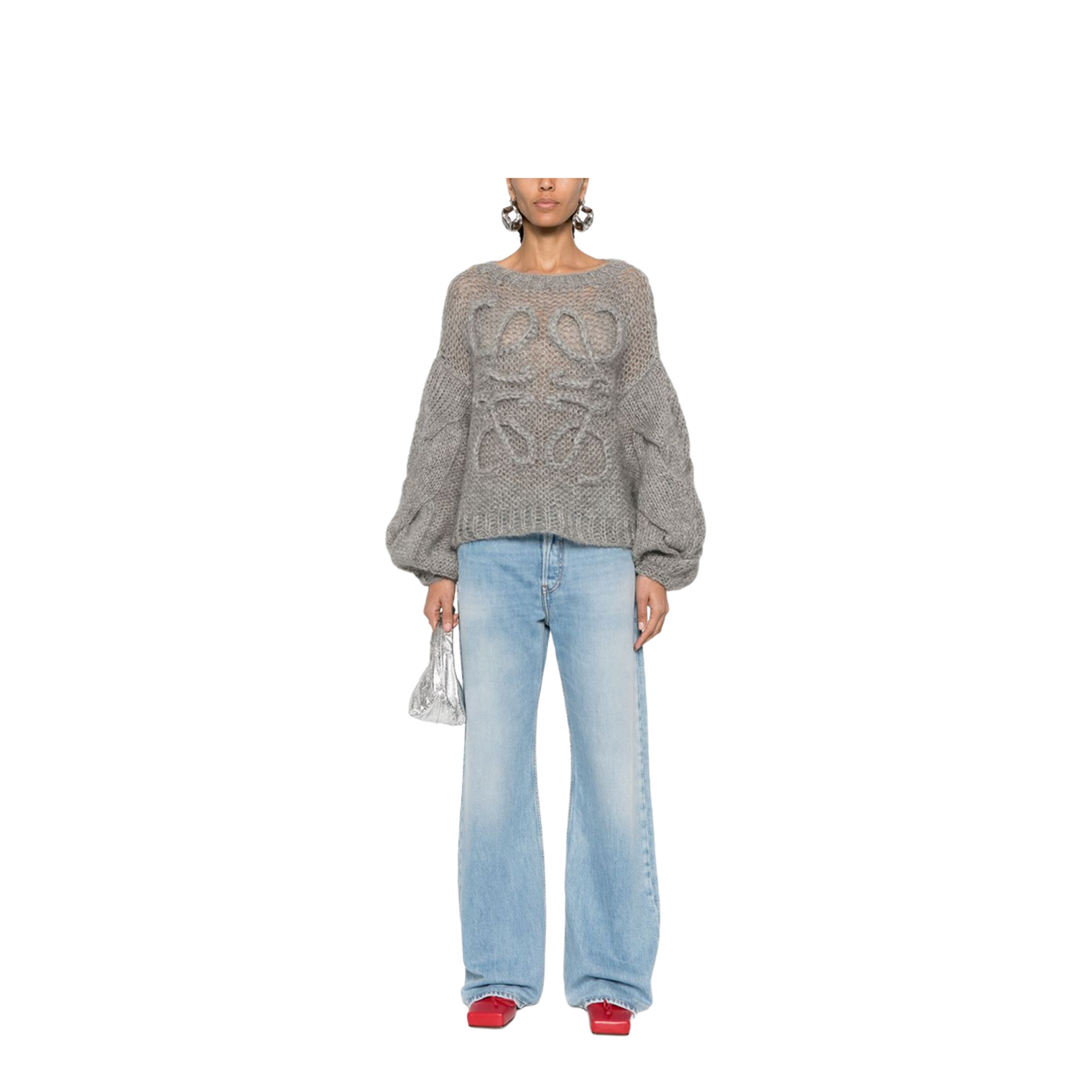 Gray Anagram Mohair Sweater