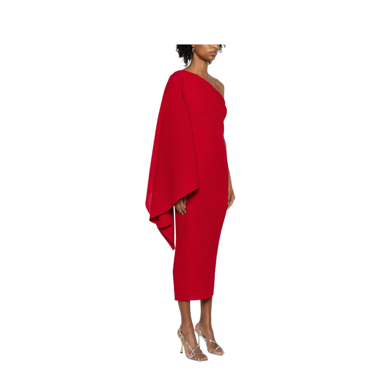 Red Lenna Midi Dress