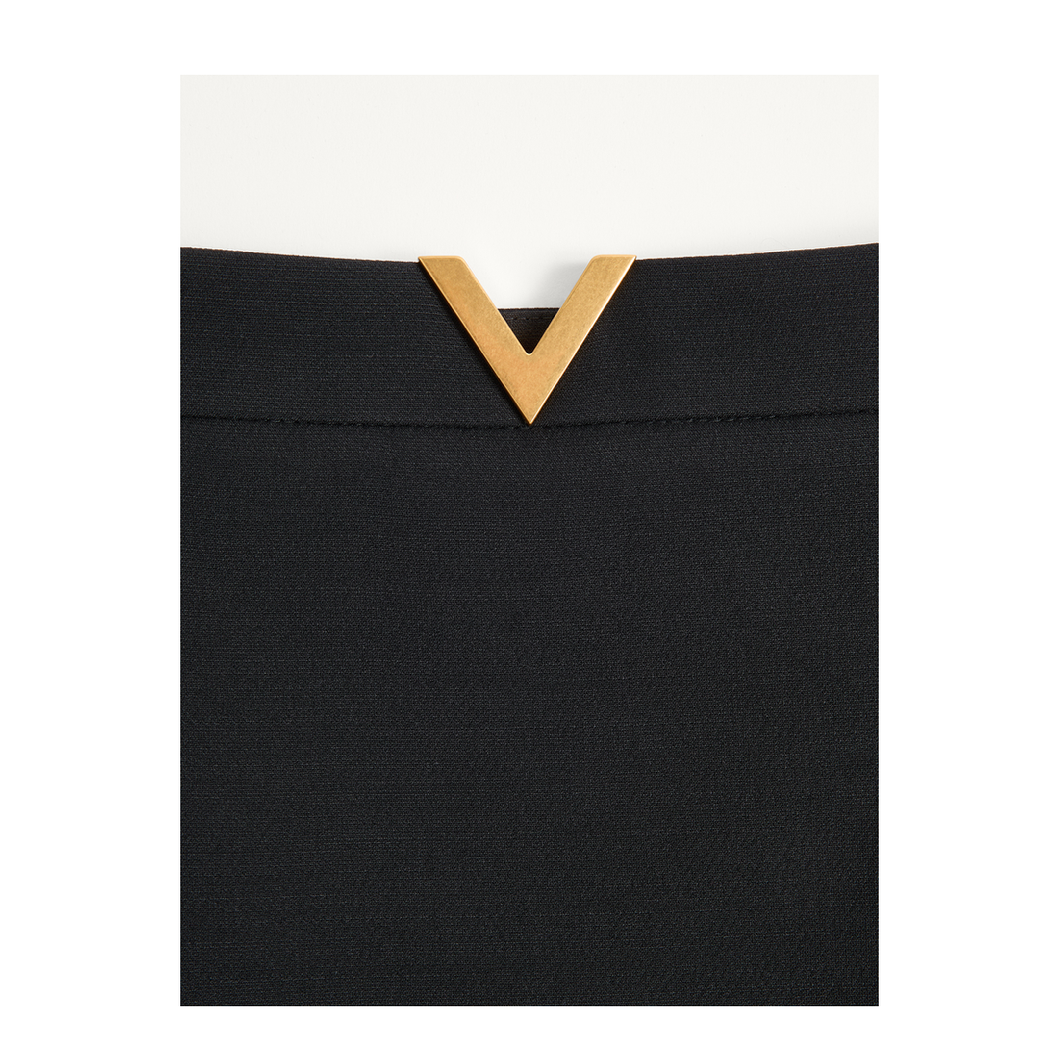 Black Crepe Couture Mini Skirt
