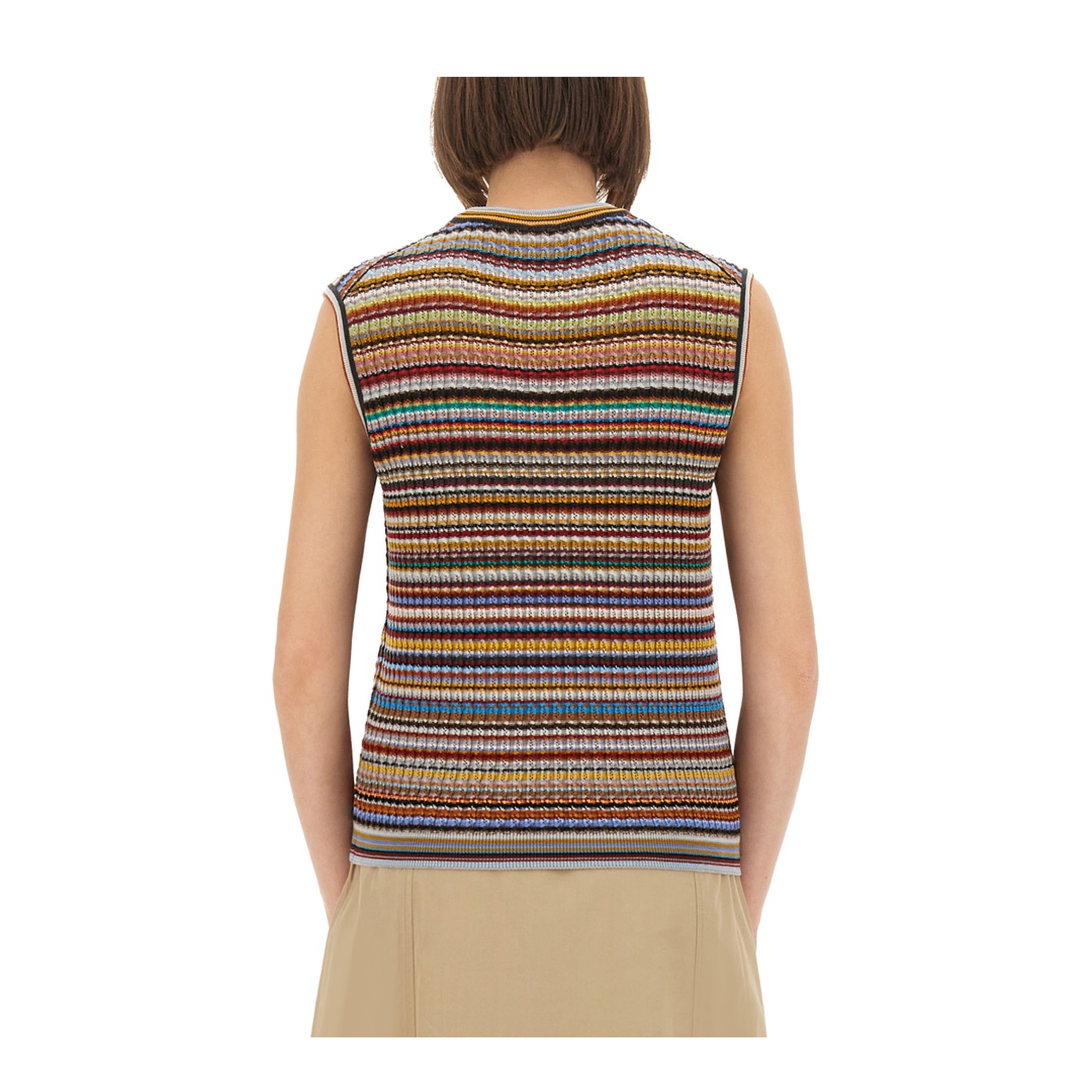 Signature Stripe Knit Vest