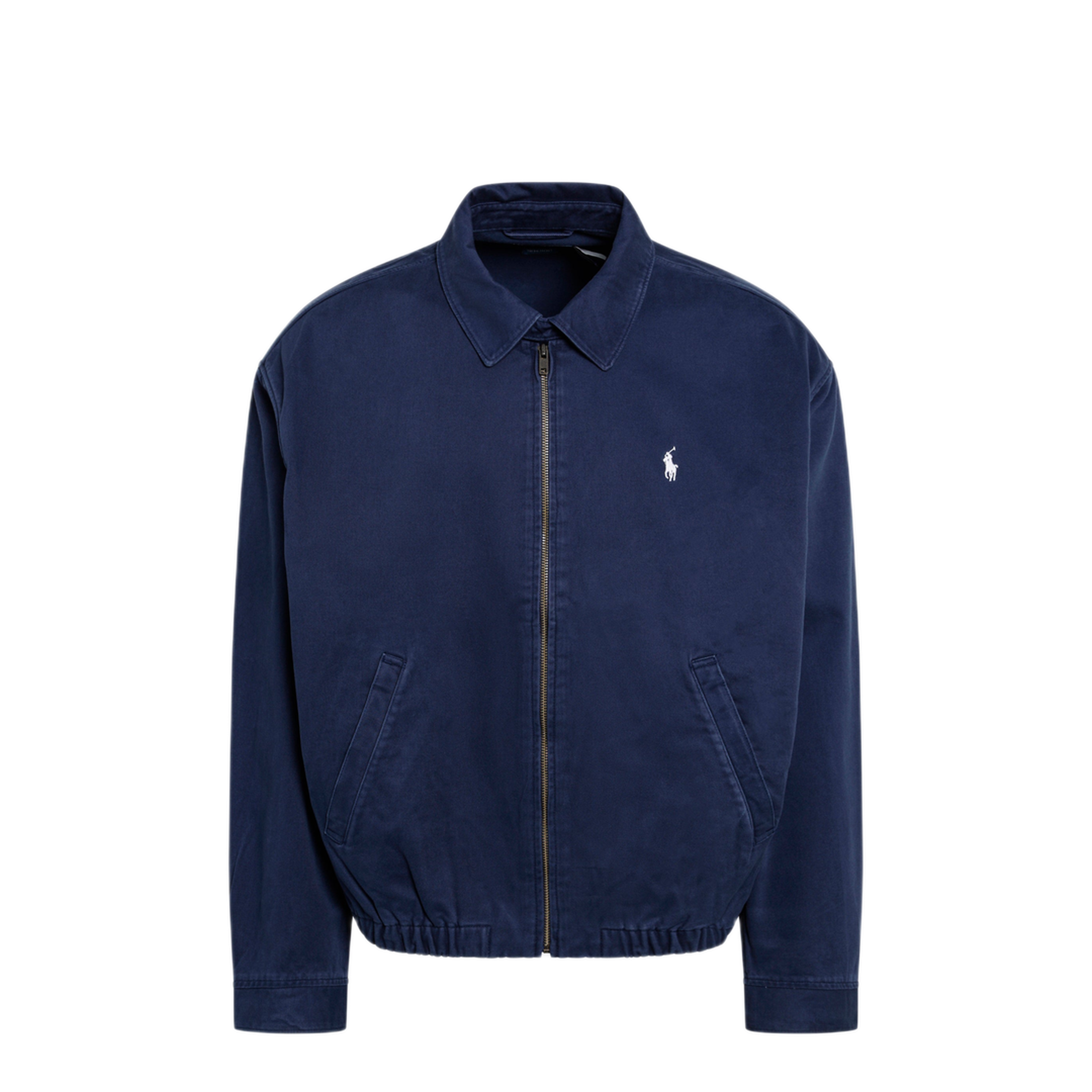 MAYFEYR - Polo Ralph Lauren - Navy Blue Zip Up Jacket In Cotton - 710961929003CONN