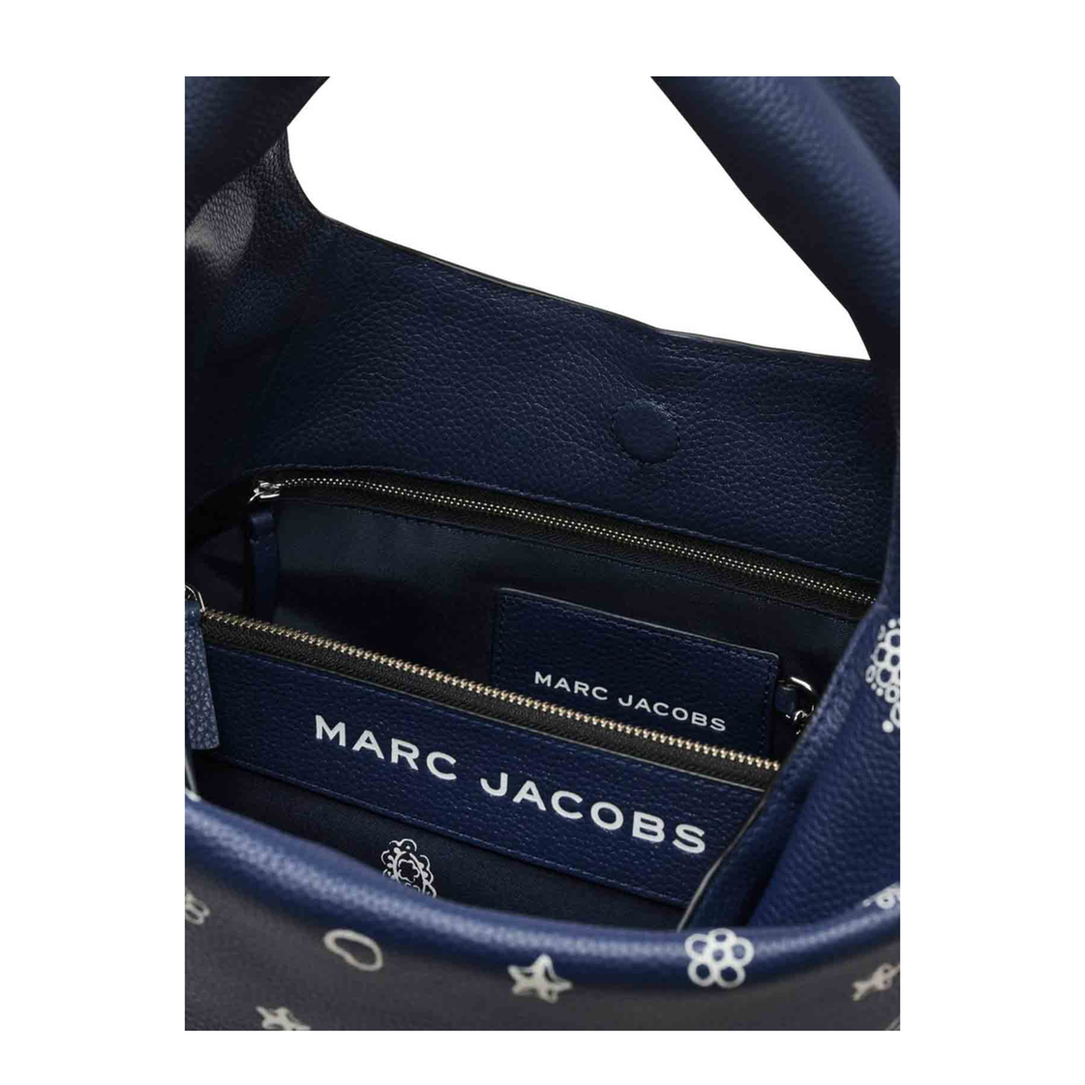 Blue Leather Shopping Bag