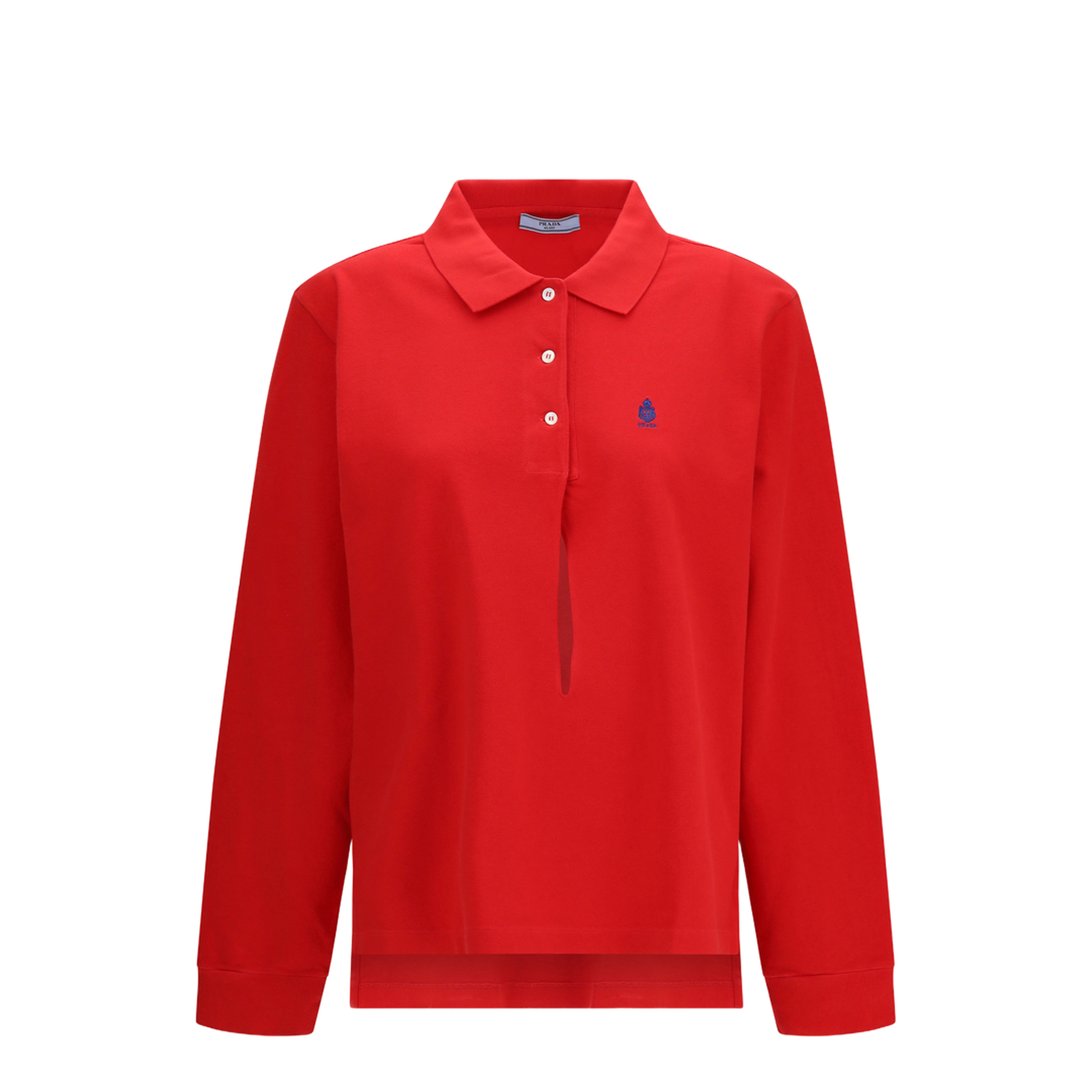 MAYFEYR - Prada - Long-Sleeve Cotton Piqué Polo - 39669RSOOO19OV