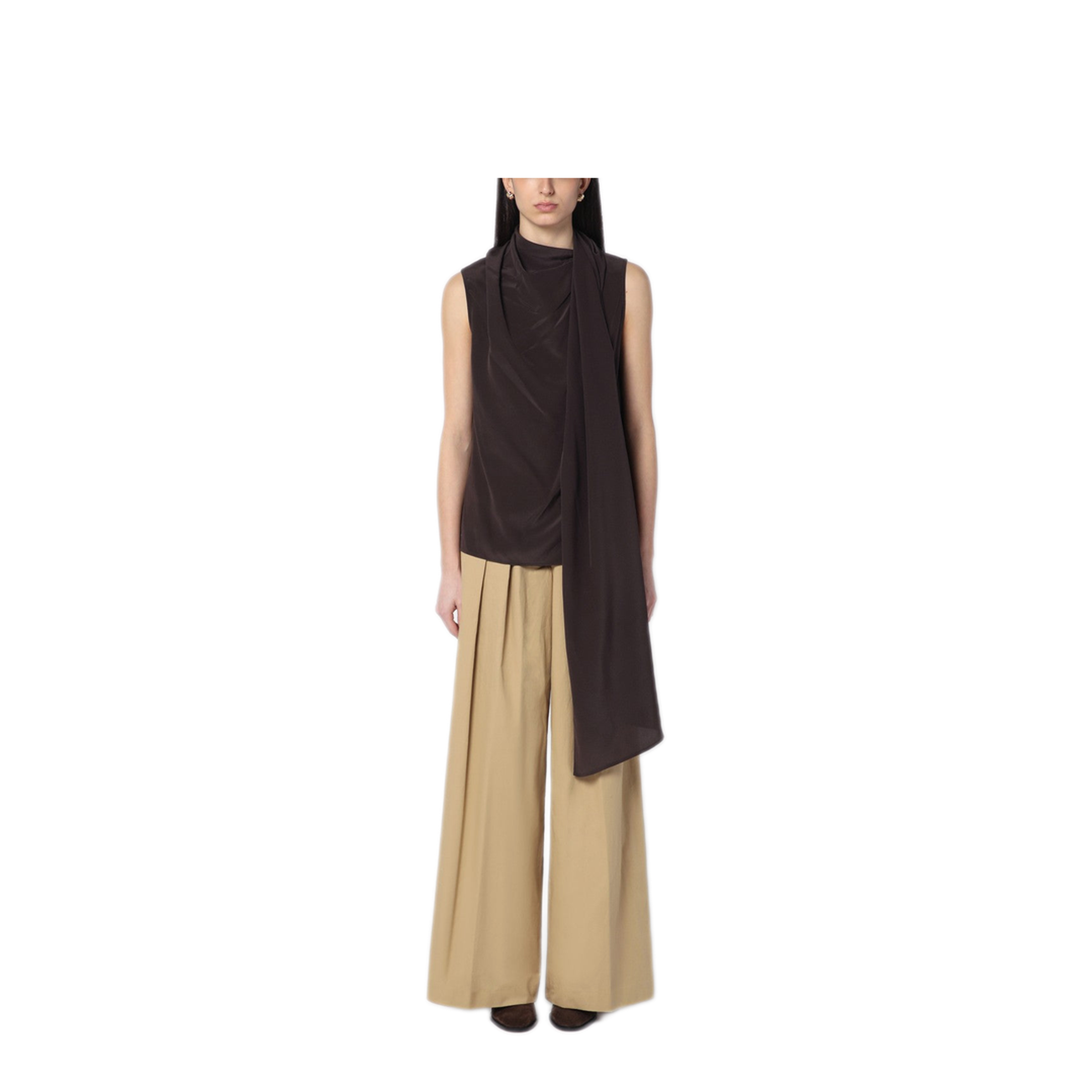 MAYFEYR - Parosh - Brown Silk Blouse - D311642VI086