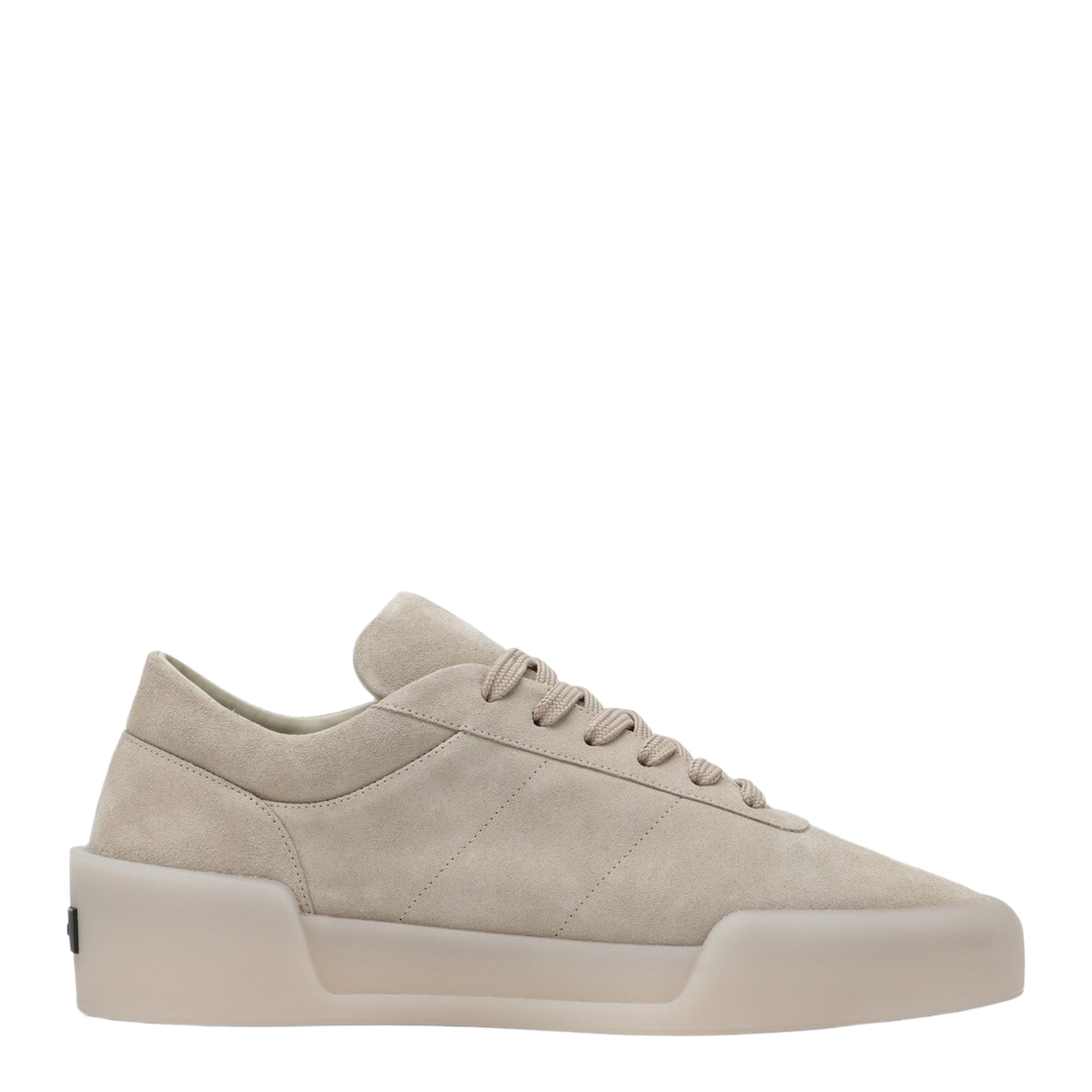 Beige Suede Aerobic Low Sneakers
