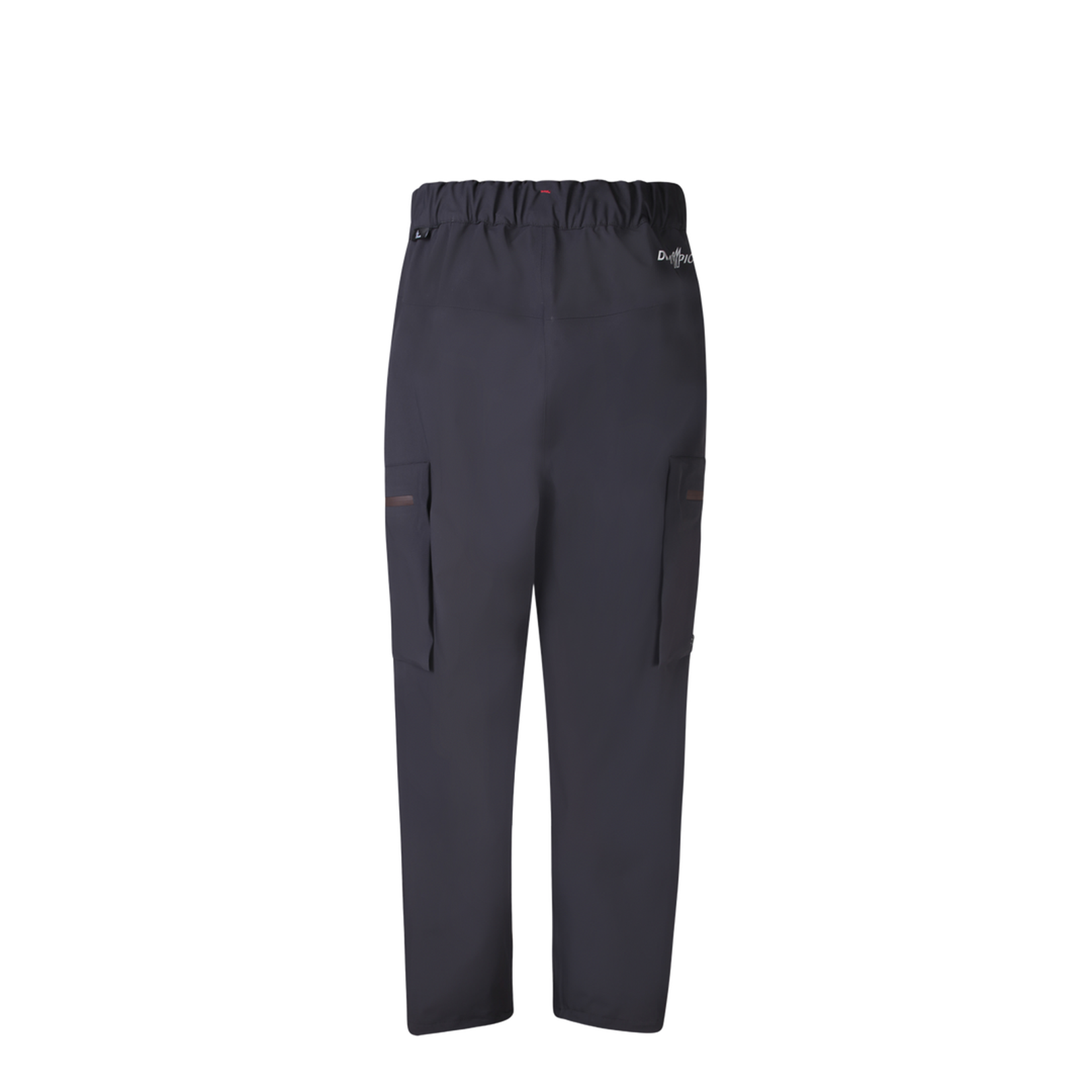 Ergonomic design, use of technical fabric, zippered pockets.