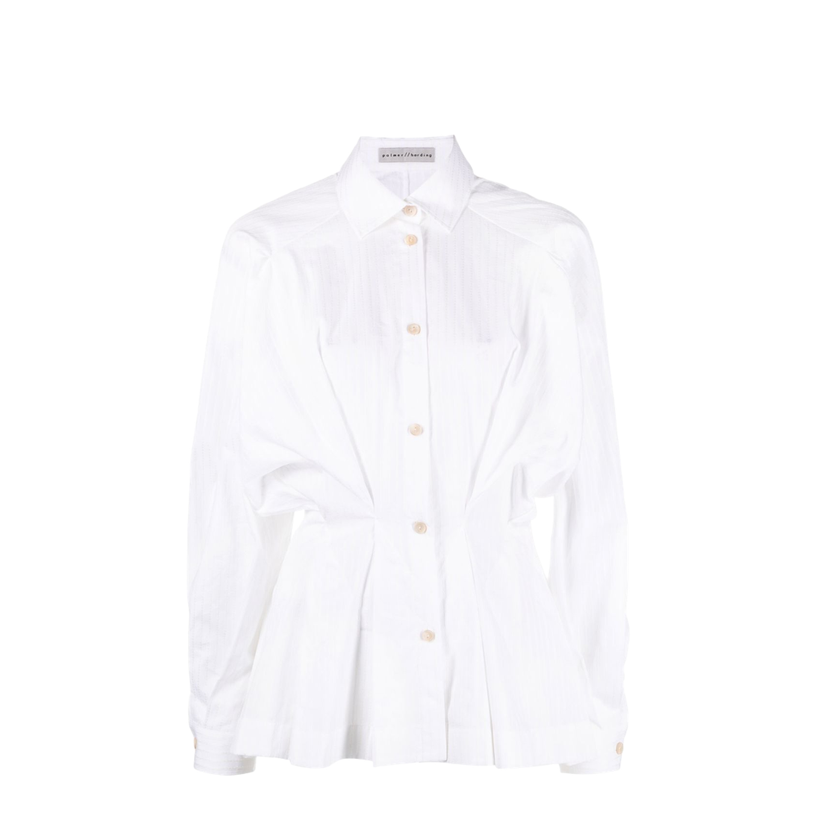 Gathered-Waist Cotton Shirt