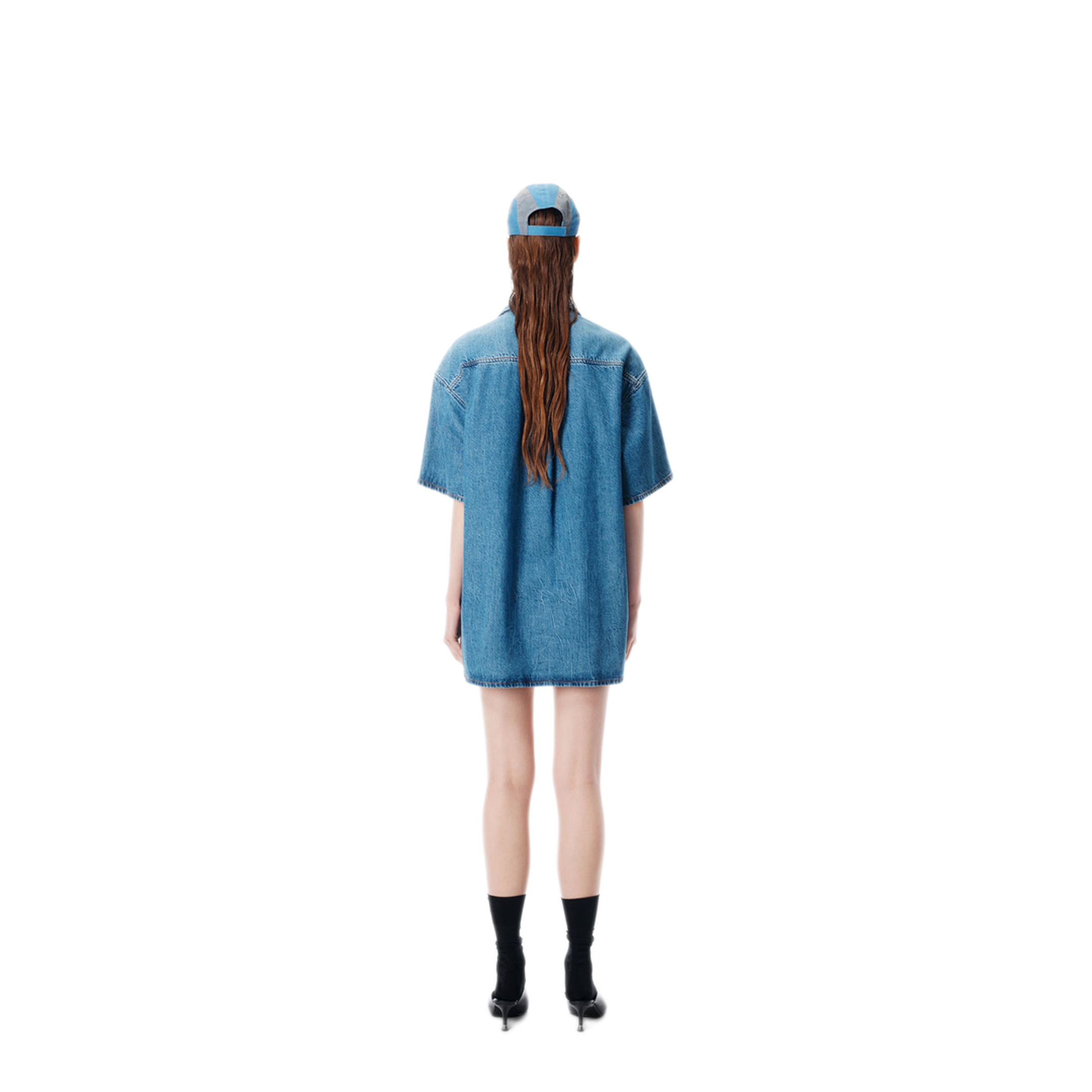 MAYFEYR - Alexander Wang - Boxy Denim Shirt Dress - 4DC1266940400C