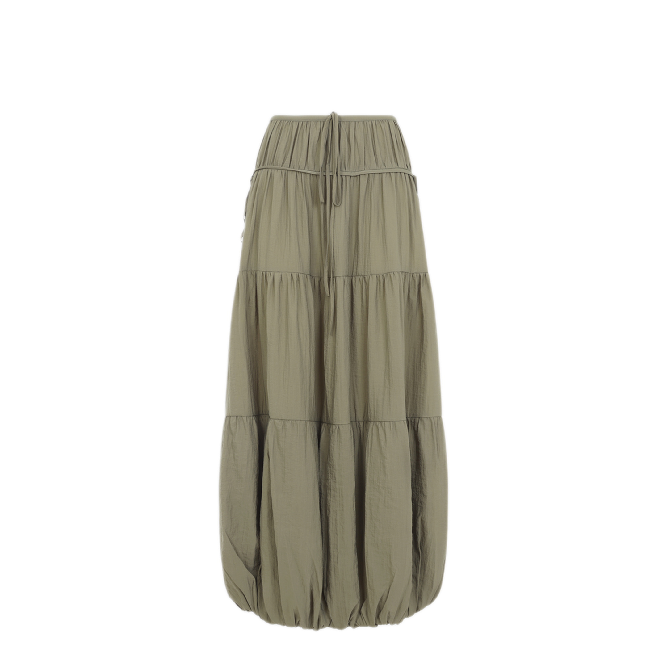 MAYFEYR - CO - Soft Gathered Bubble Midi Skirt - 3077WBRN313