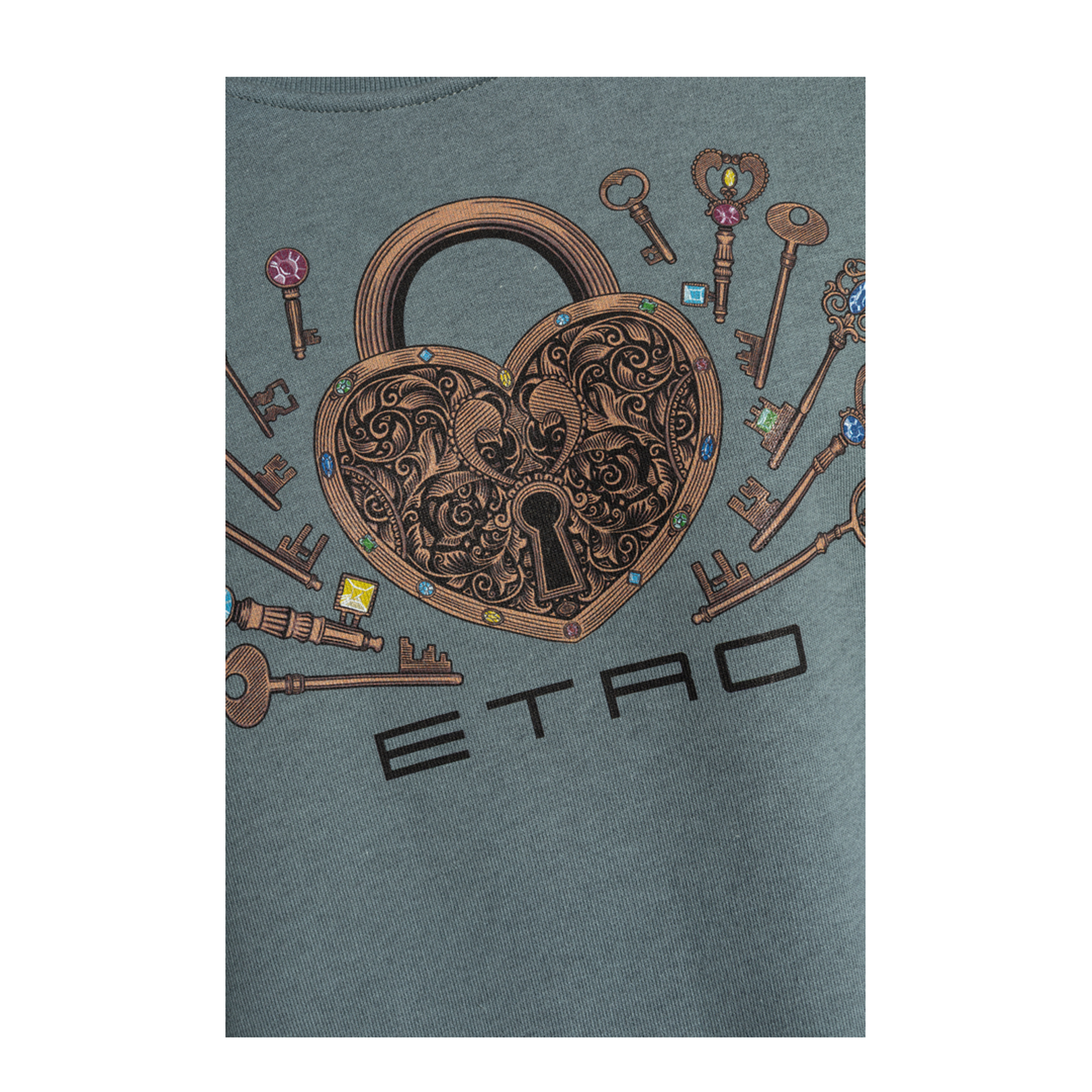 Sweatshirt with Colorful Print