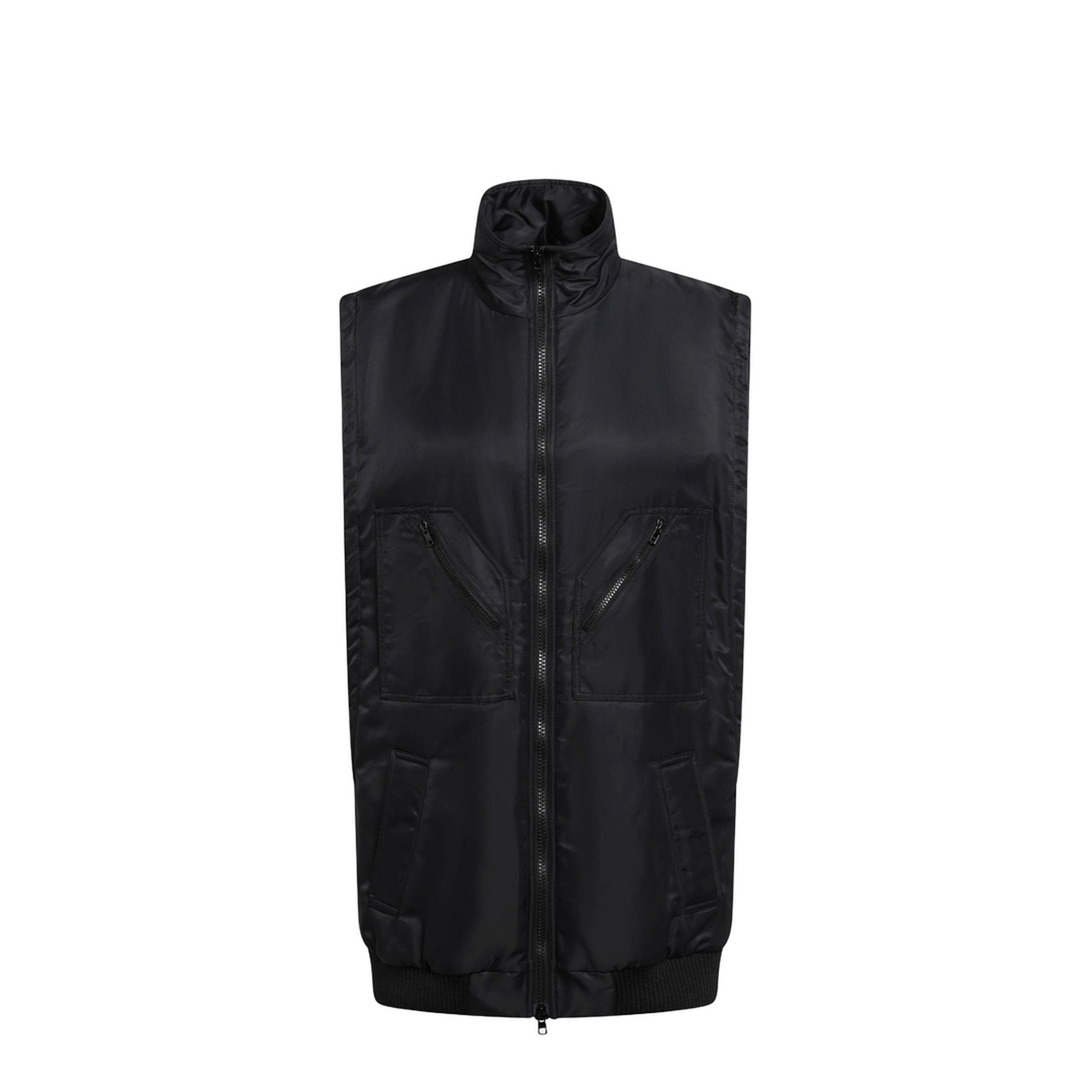 MAYFEYR - Mm6 Maison Margiela - Black Nylon Zip-Up Vest - S52FB0109S53984900