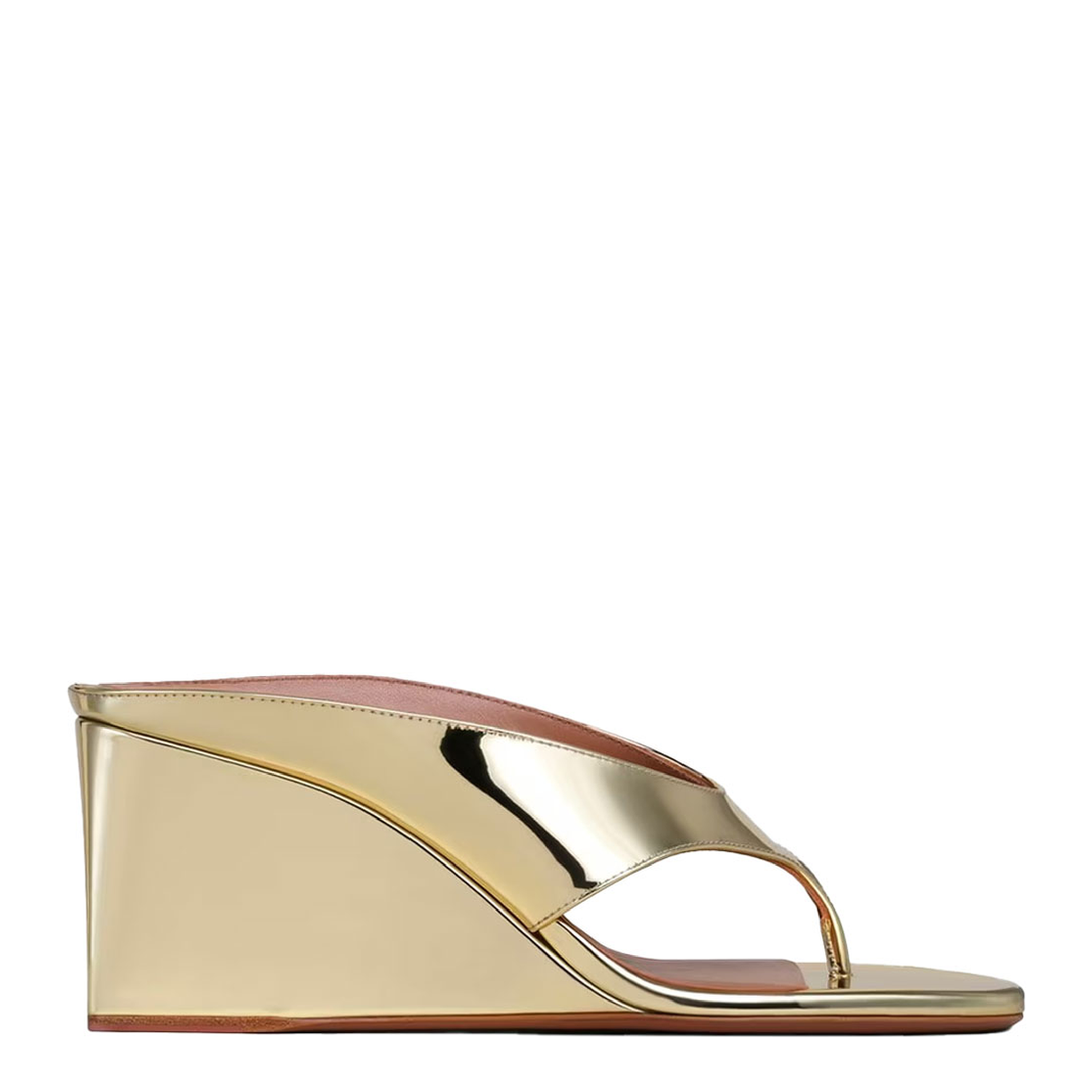 MAYFEYR - Alaia - Cube Thong Mule In Mirror Fabric - AA3M105A047