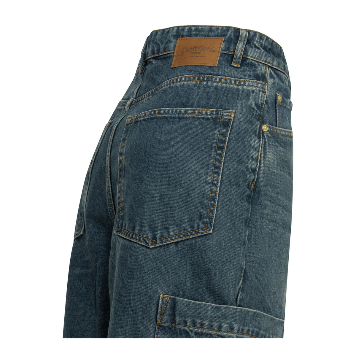 MAYFEYR - Ganni - Baggy Cargo Wide Leg Jeans - A1100180566