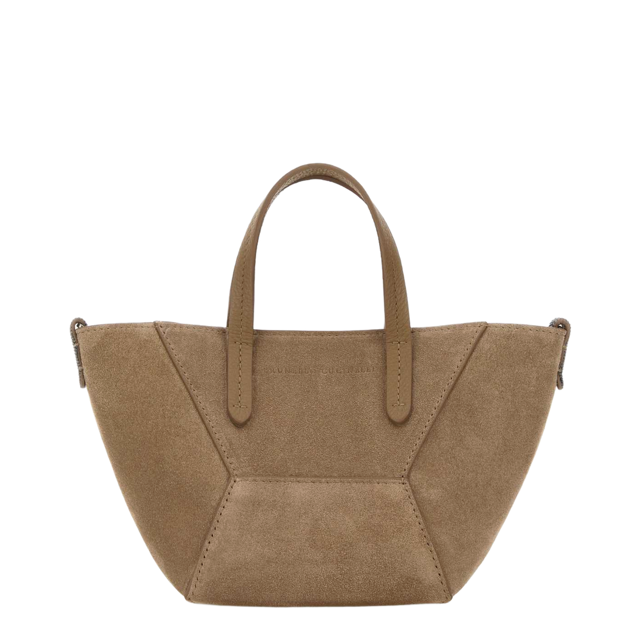 Biscuit Suede Handbag