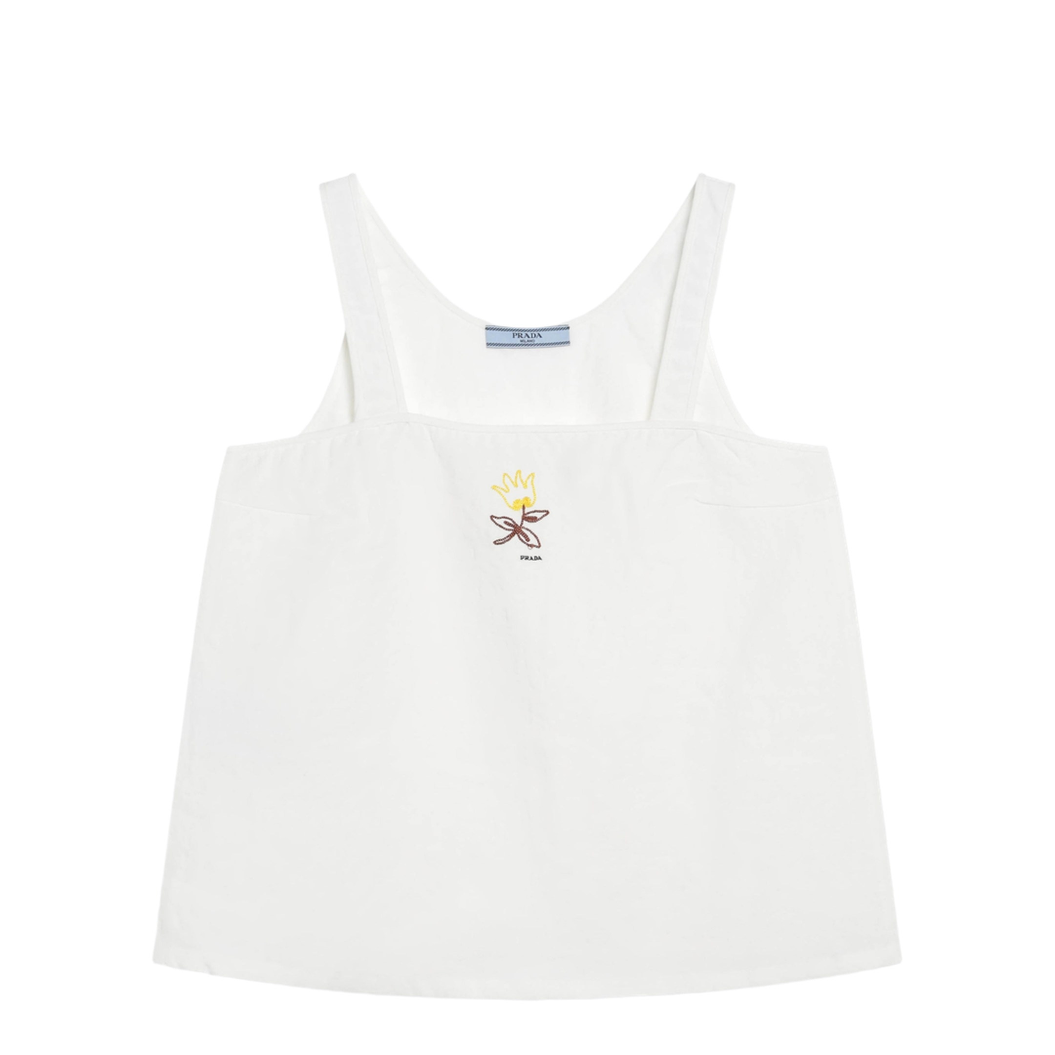 MAYFEYR - Prada - White Linen Top With Embroidery - P913OROOO122GF0009