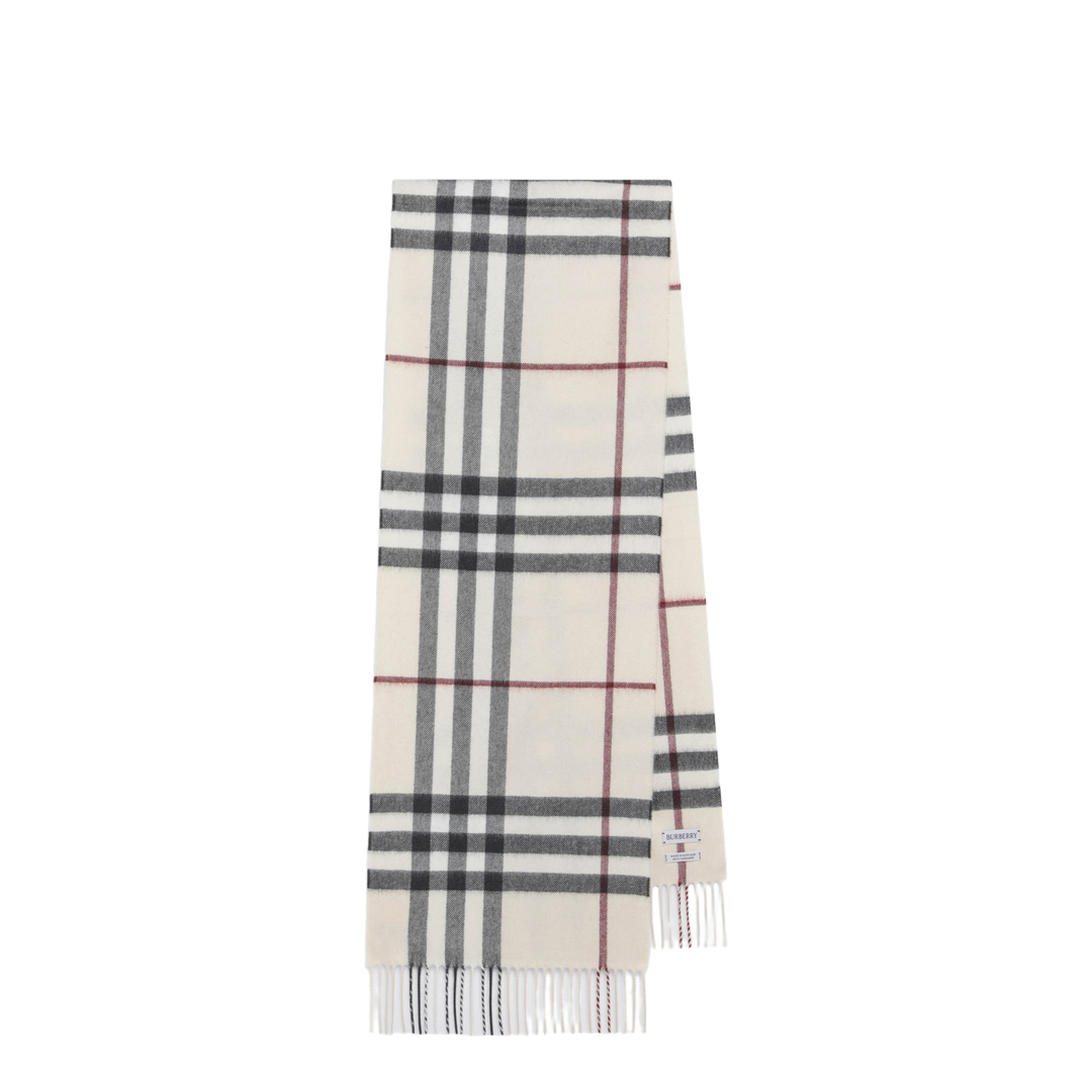 MAYFEYR - Burberry - Check Cashmere Scarf In Stone - 8077884110106A1450