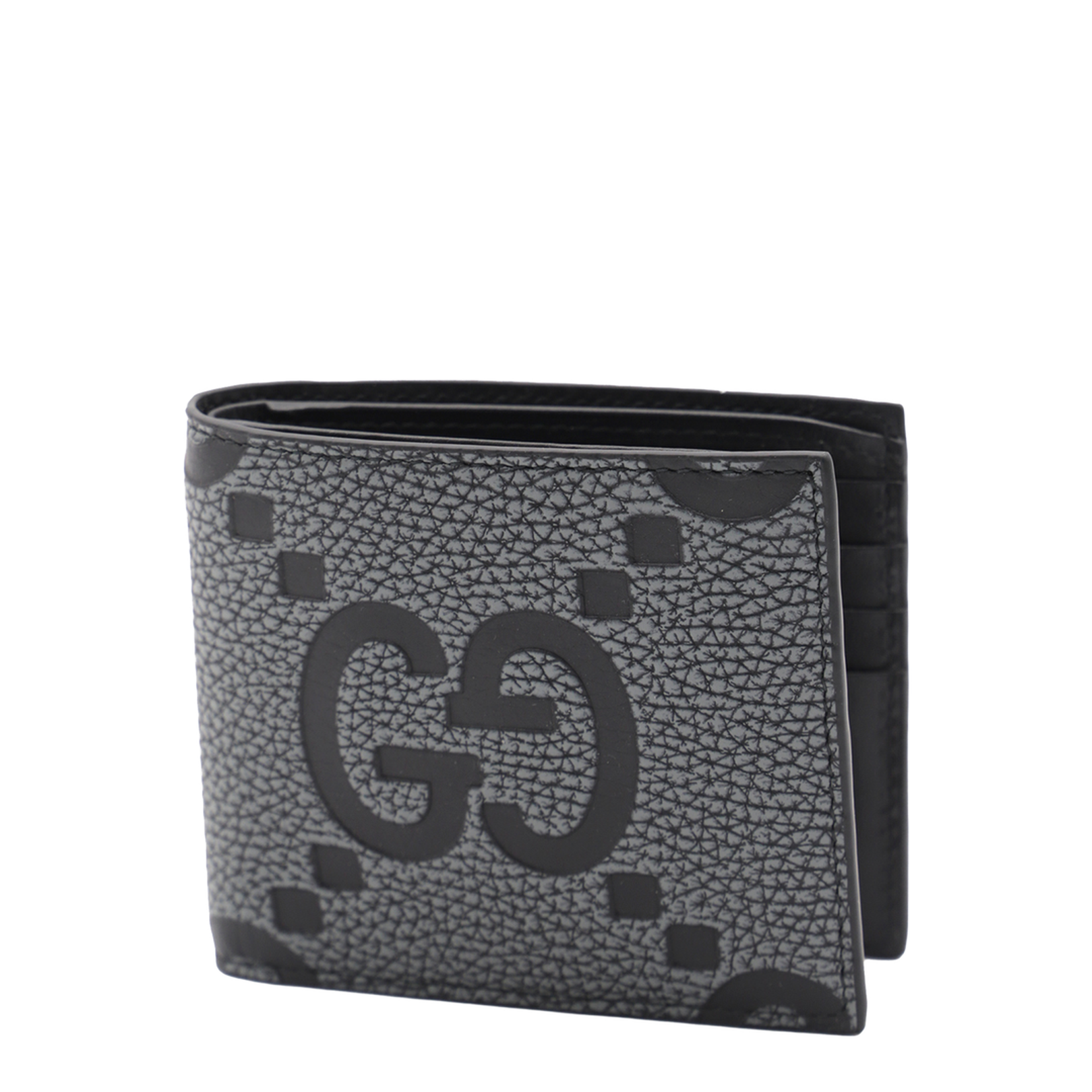 Maxi Leather GG Bi-Fold Wallet - Black
