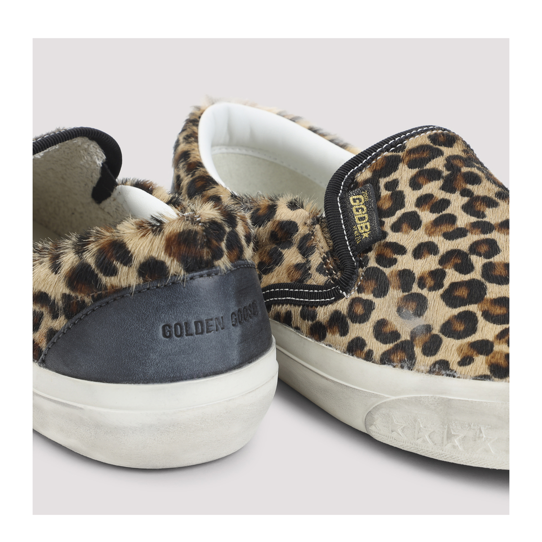 MAYFEYR - Golden Goose - Leopard Slip-On Sneakers - GWF00306F006948