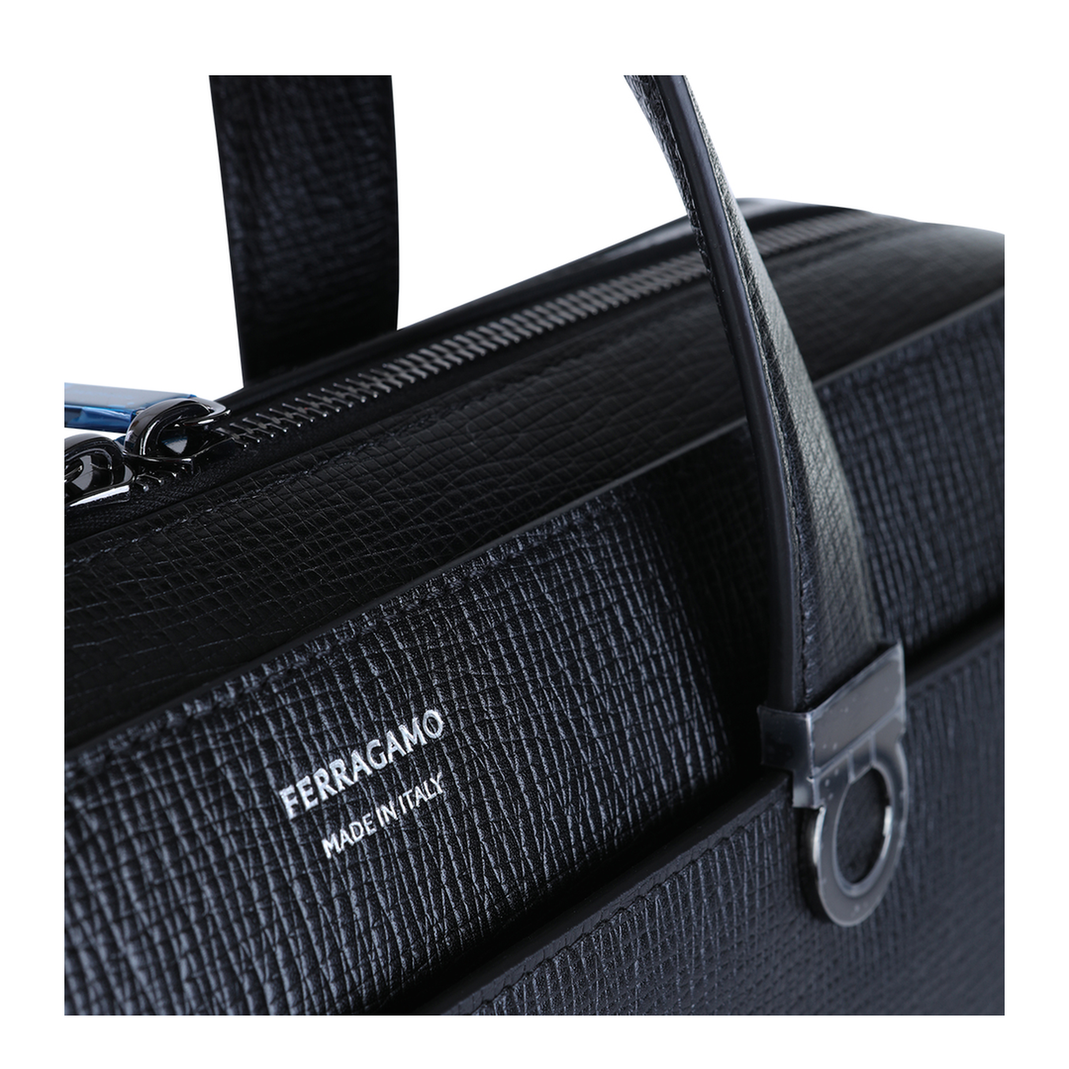 Gancini Trading Hammered Calfskin Briefcase - Black