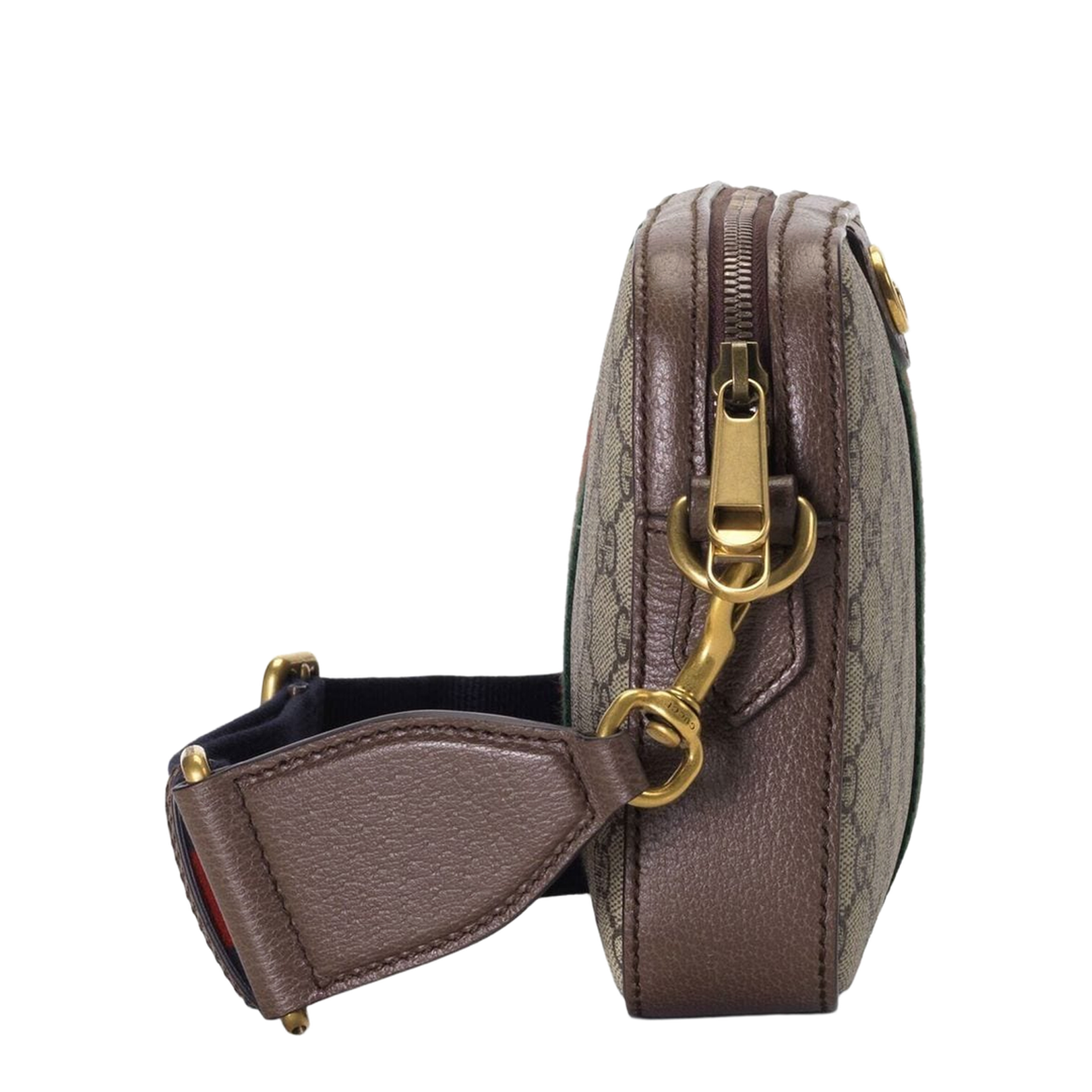 Ophidia Small Canvas Crossbody Bag - Beige