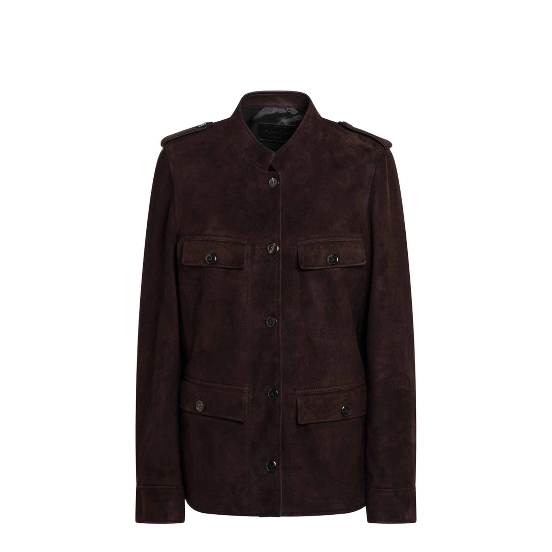 Coffee-coloured Suede Jacket