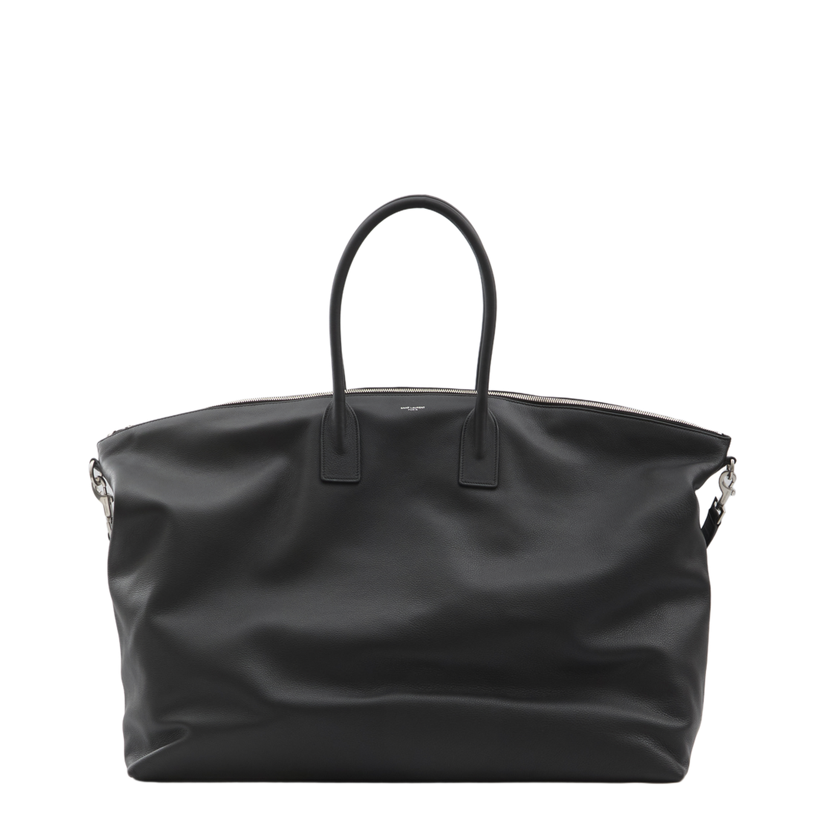 Giant Large Leather Top Handle Bags - Black