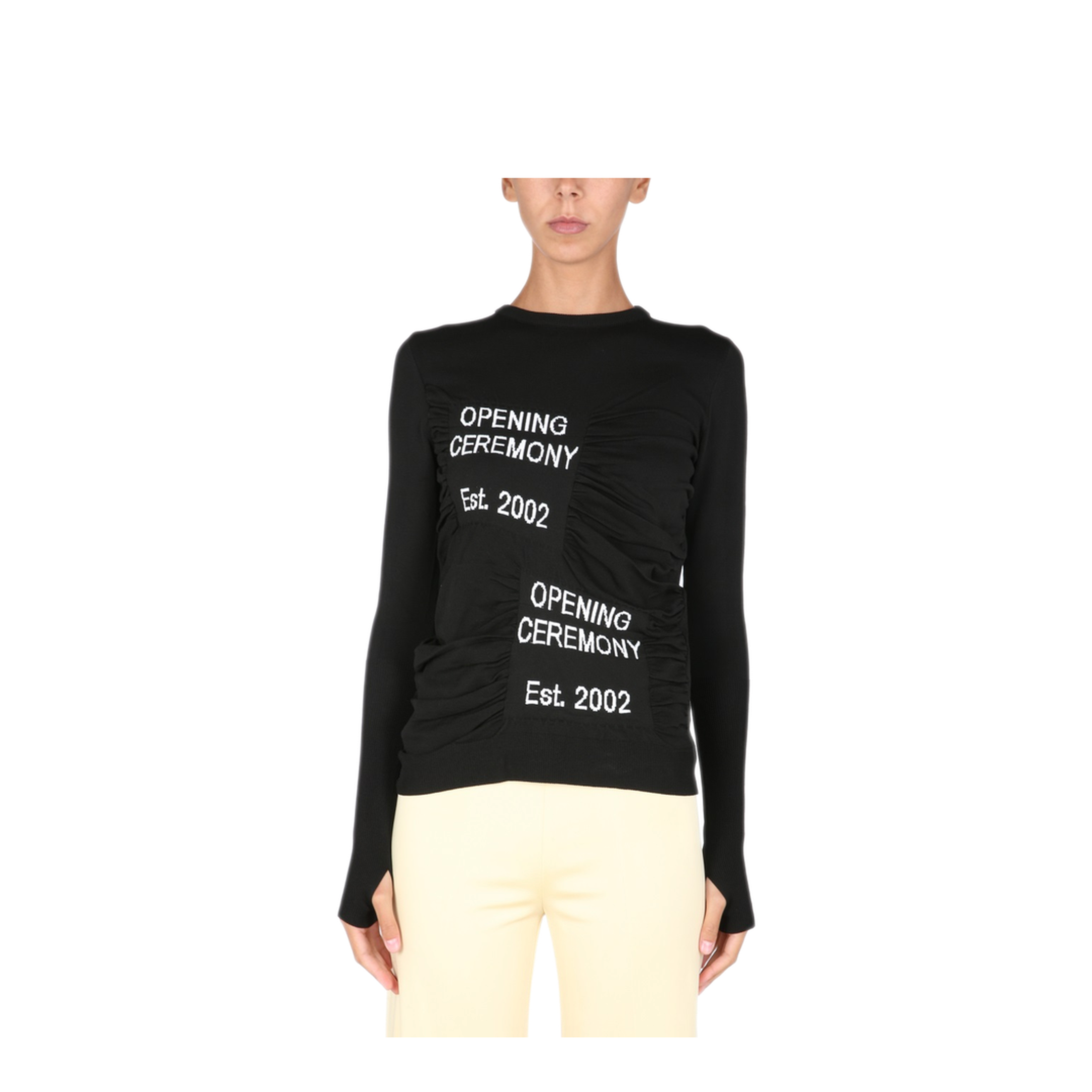 MAYFEYR - OPENING CEREMONY - Crew Neck Sweater - YWHE012F21KNI0011003