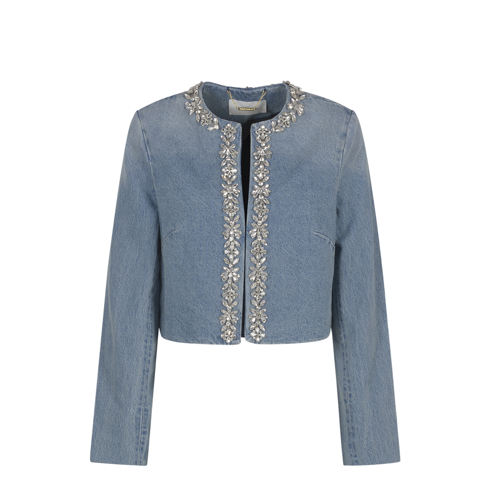 Crush Emb Denim Jacket