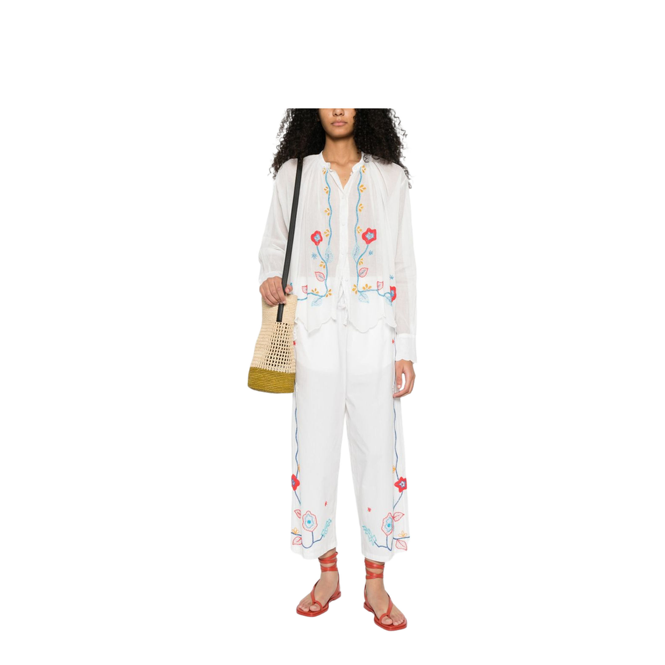 MAYFEYR - Forte Forte - Trousers White - 14848MYPANTSCRYSTAL