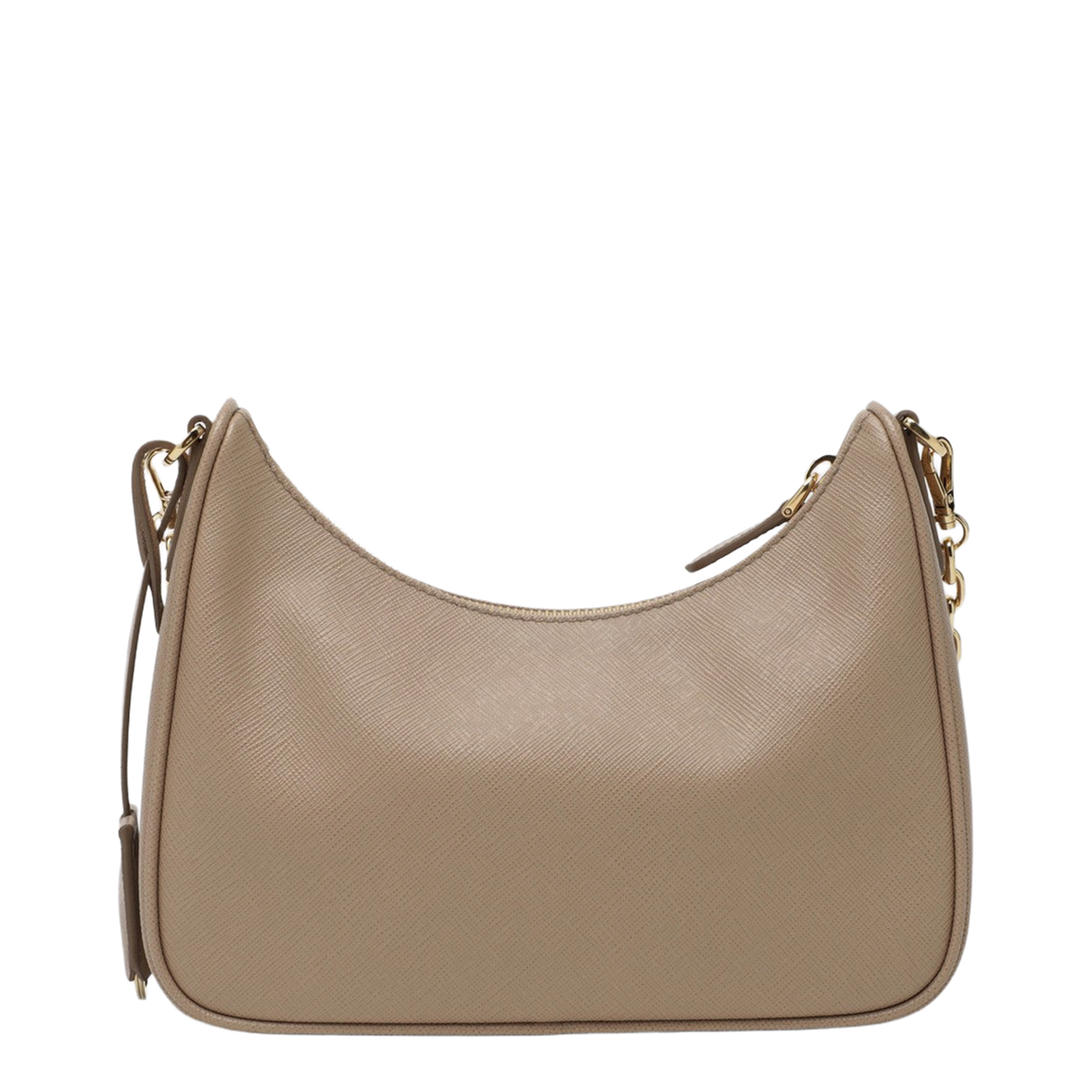 Re-Edition 2005 Medium Saffiano Leather Shoulder Bag - Cameo Beige