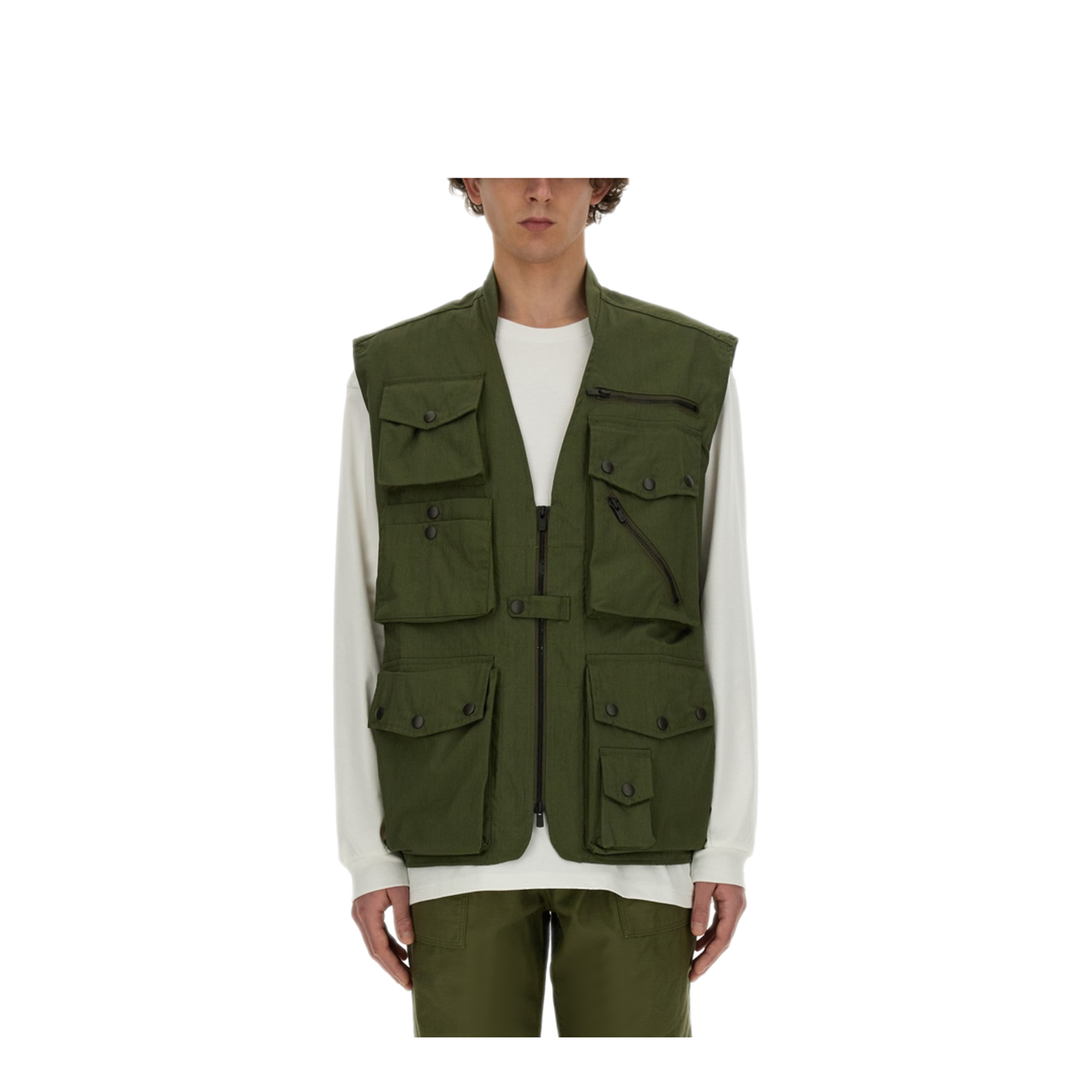 MAYFEYR - Needles - Vest With Pockets - OT091AOLIVE