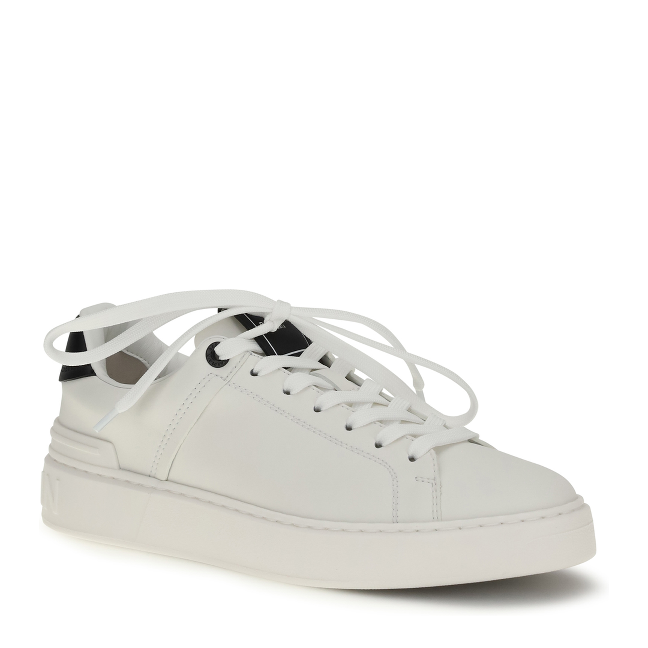 MAYFEYR - Balmain - B-Court Sneakers In Calfskin Leather - GN0VI690LVTR