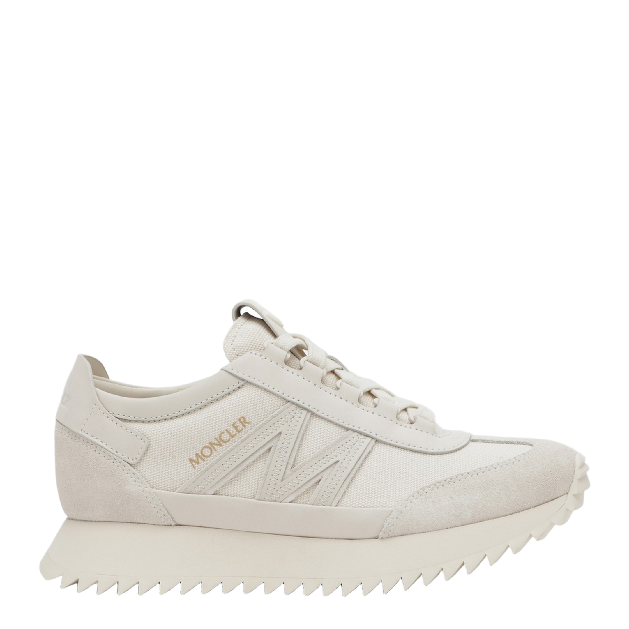Pacey2 Sneaker in Beige Canvas and Leather