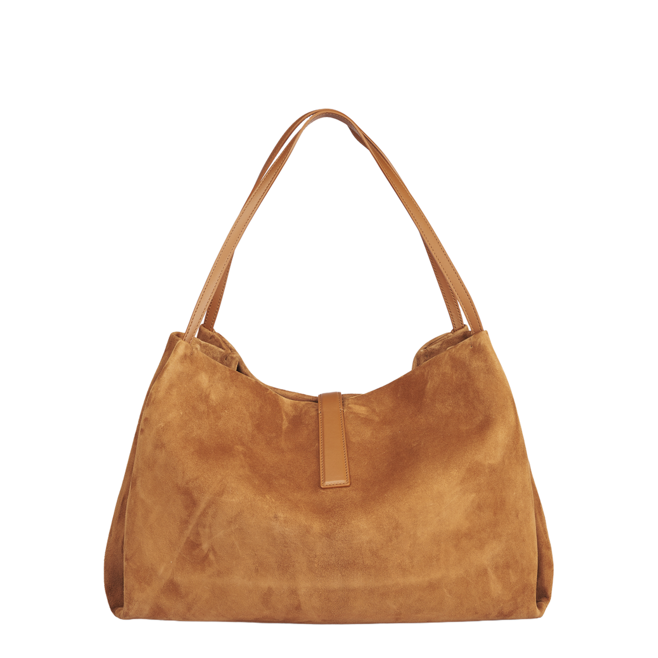 Medium Leather Shoulder Bag Suede Finish