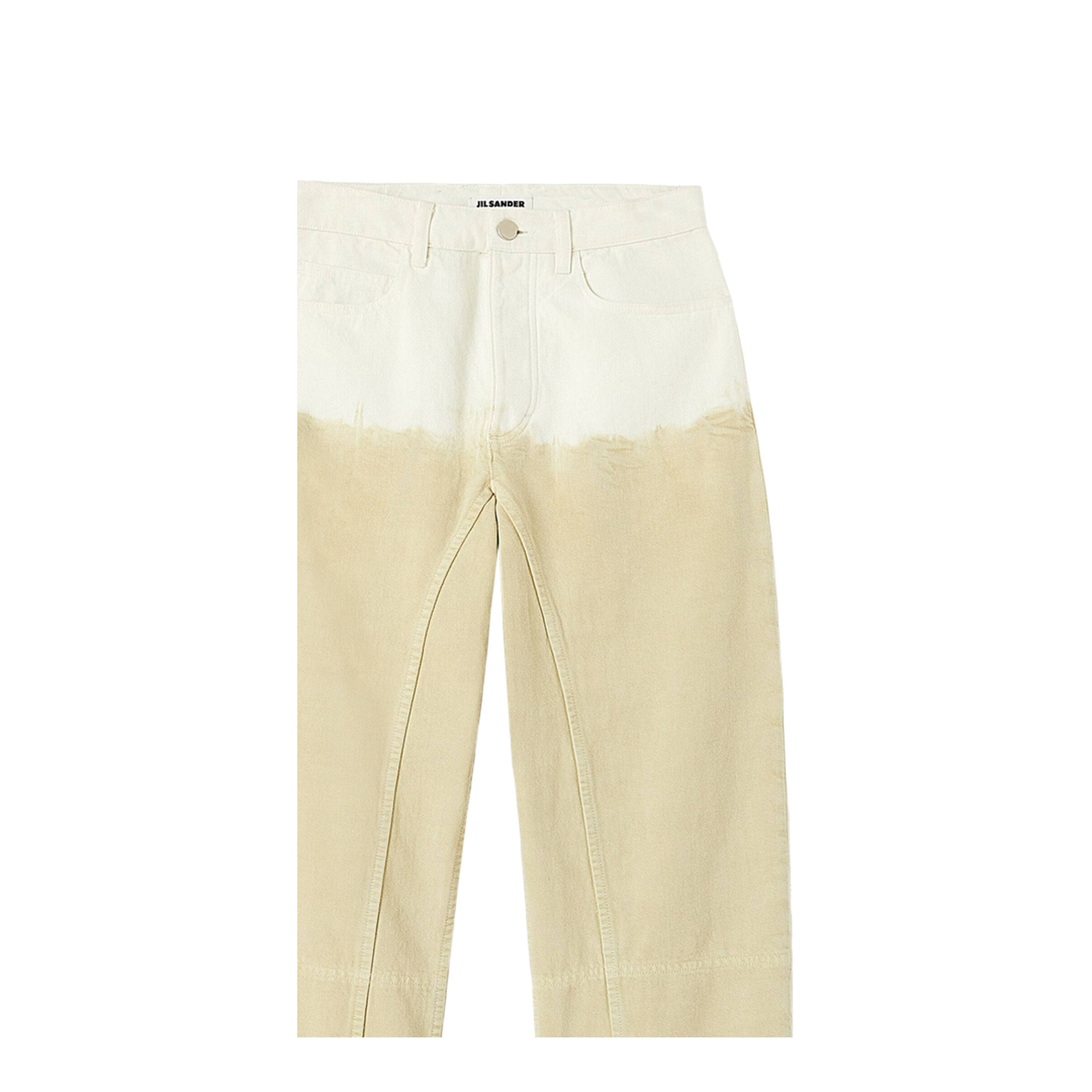Beige Cotton Jeans