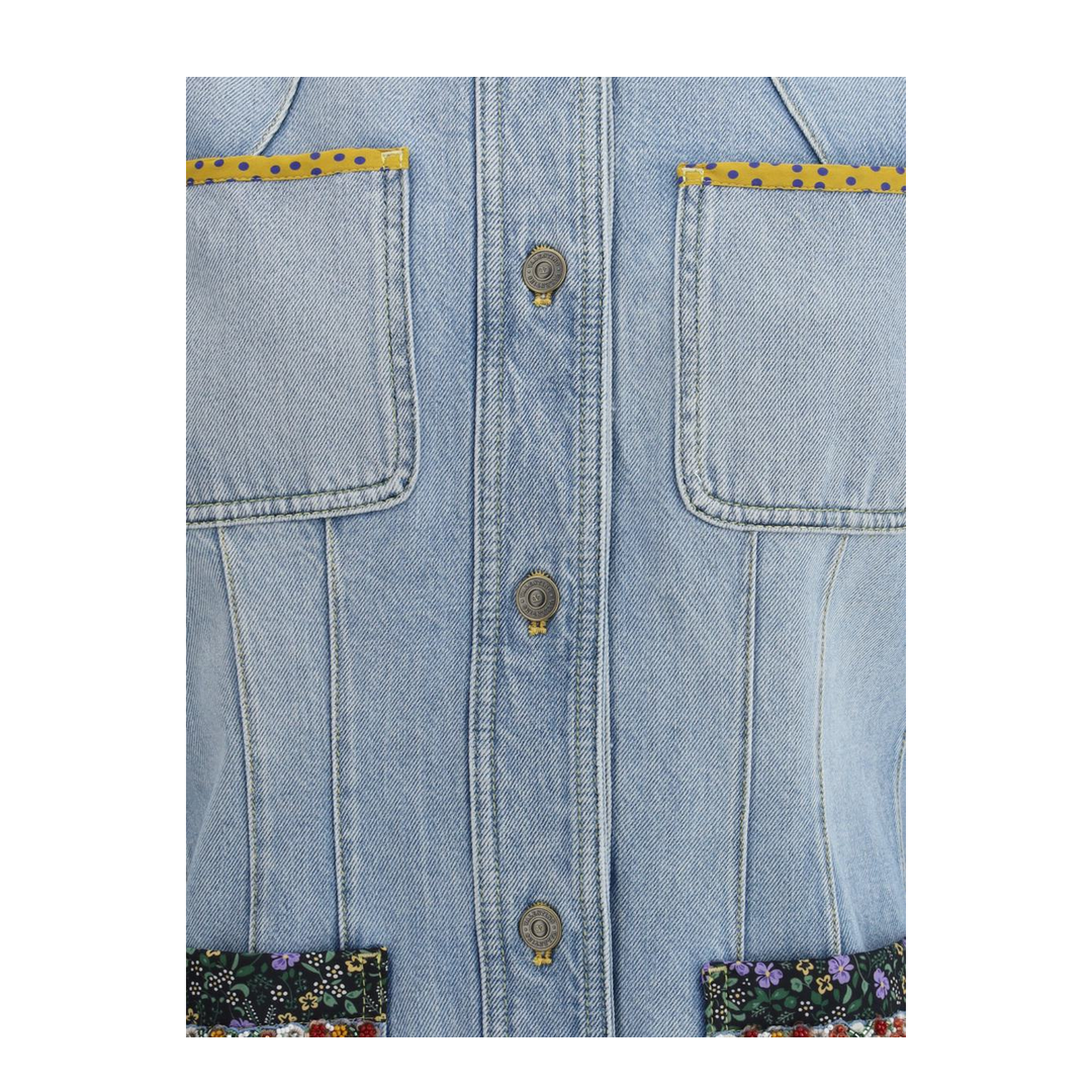 Denim Jacket With Embroidery