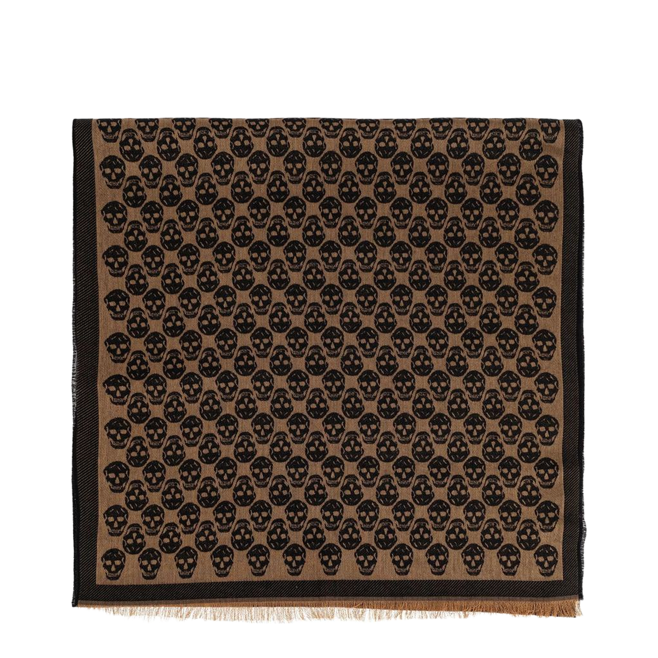Scarf with a Distinctive Skull Motif