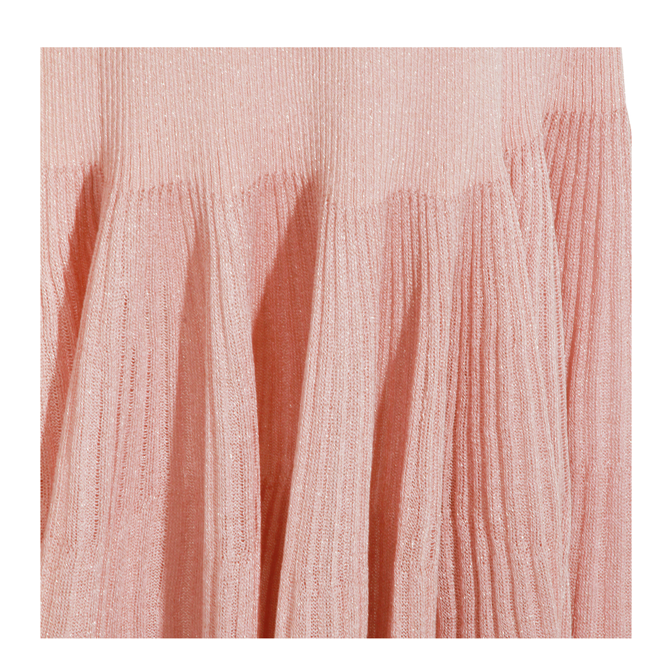 Luna Pleated Frill Skirt - Dusty Pink
