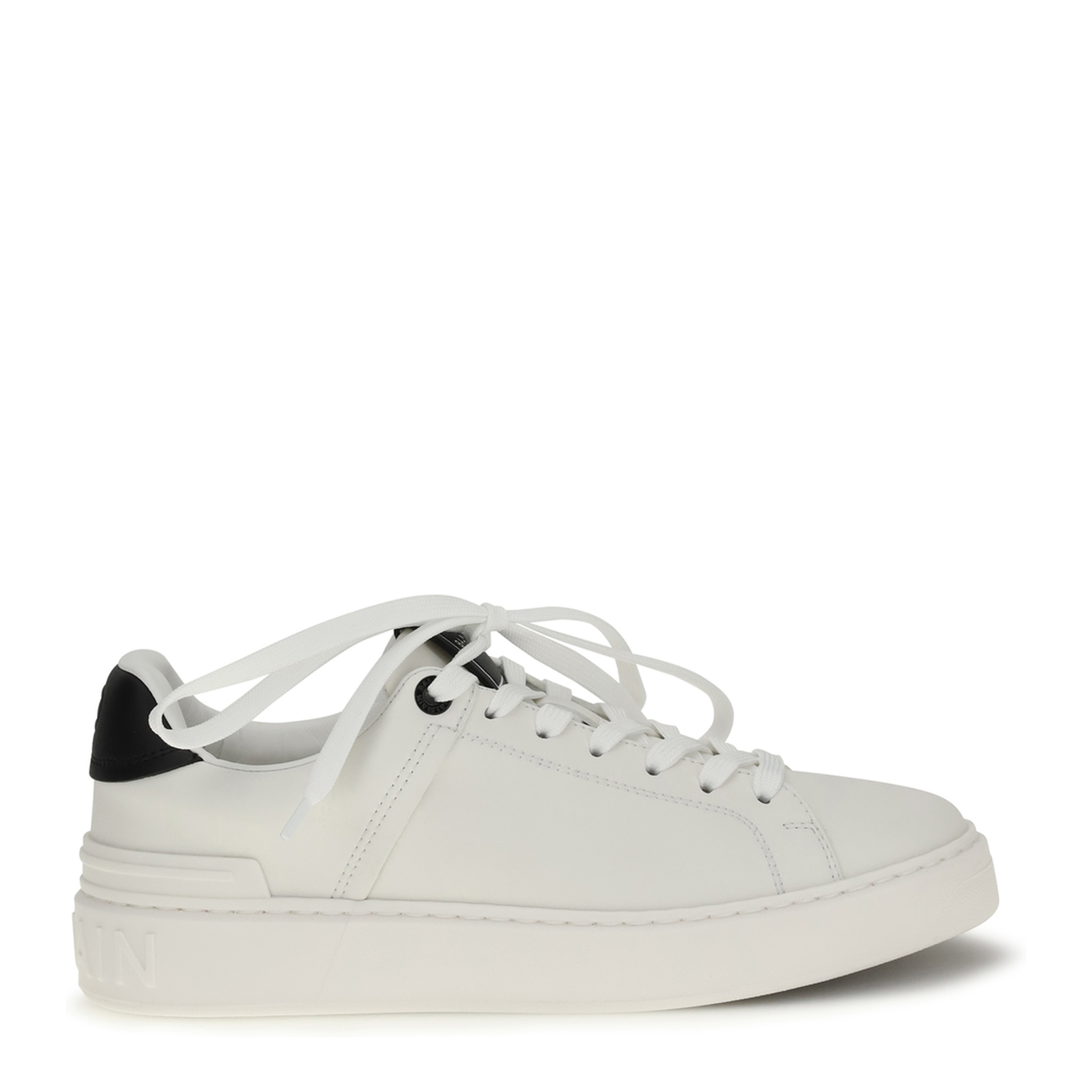 MAYFEYR - Balmain - B-Court Sneakers In Calfskin Leather - GN0VI690LVTR