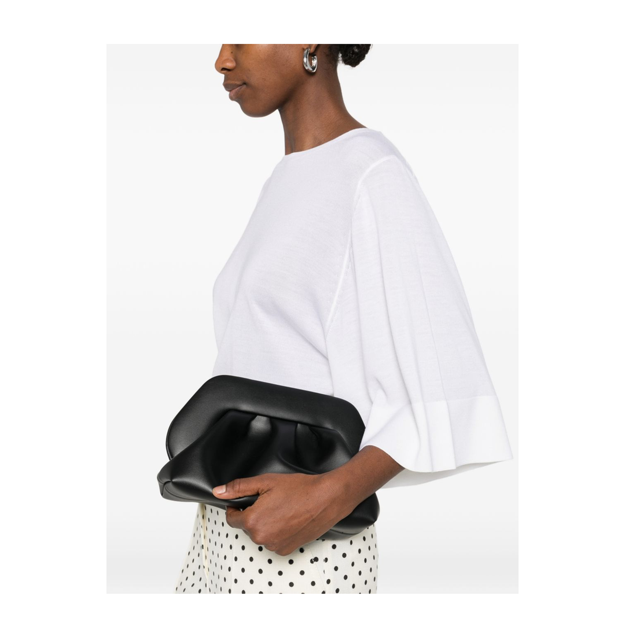 Tia Black Clutch