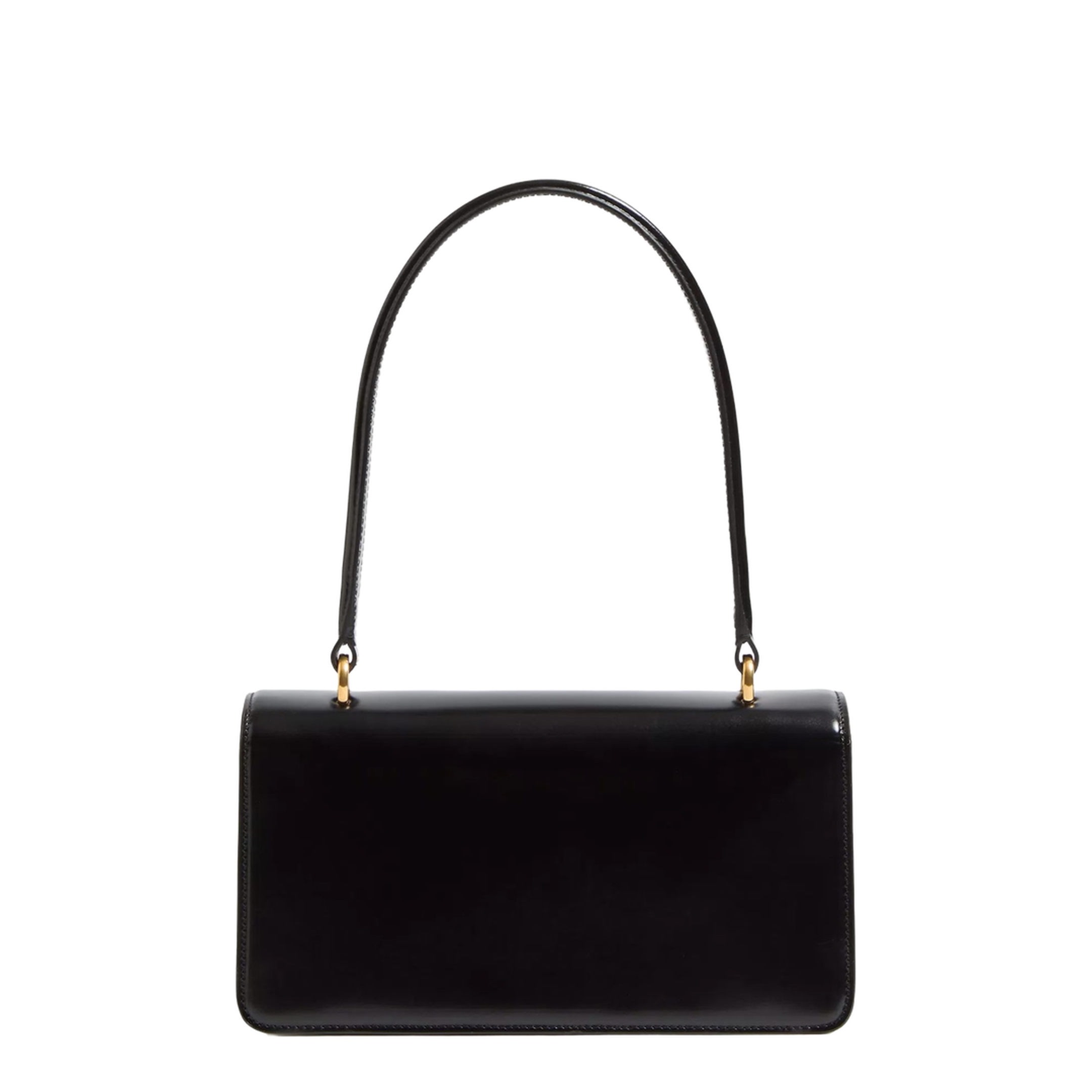 Shiny Calfskin Shoulder Bag