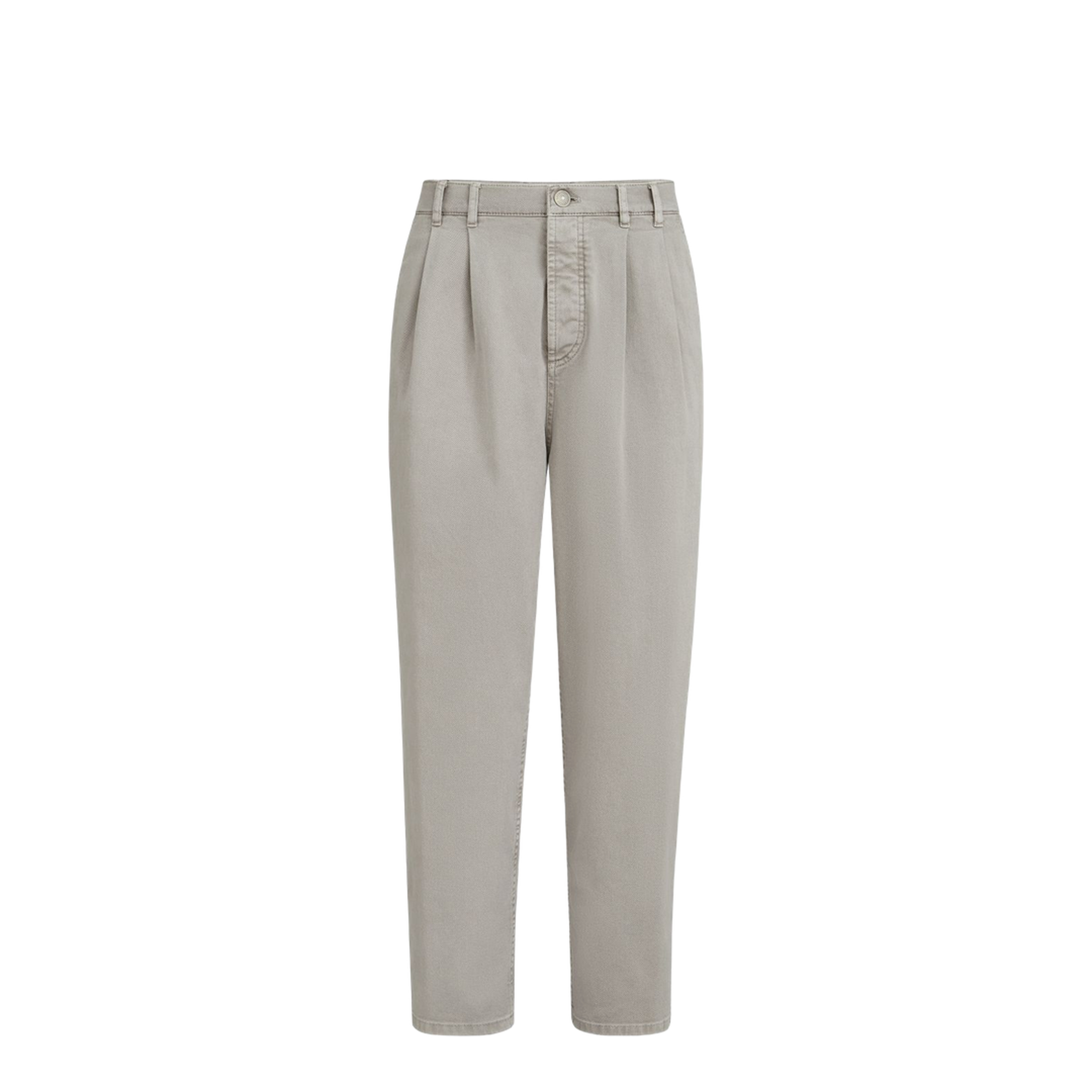 Five-Pocket Denim Pants Grey
