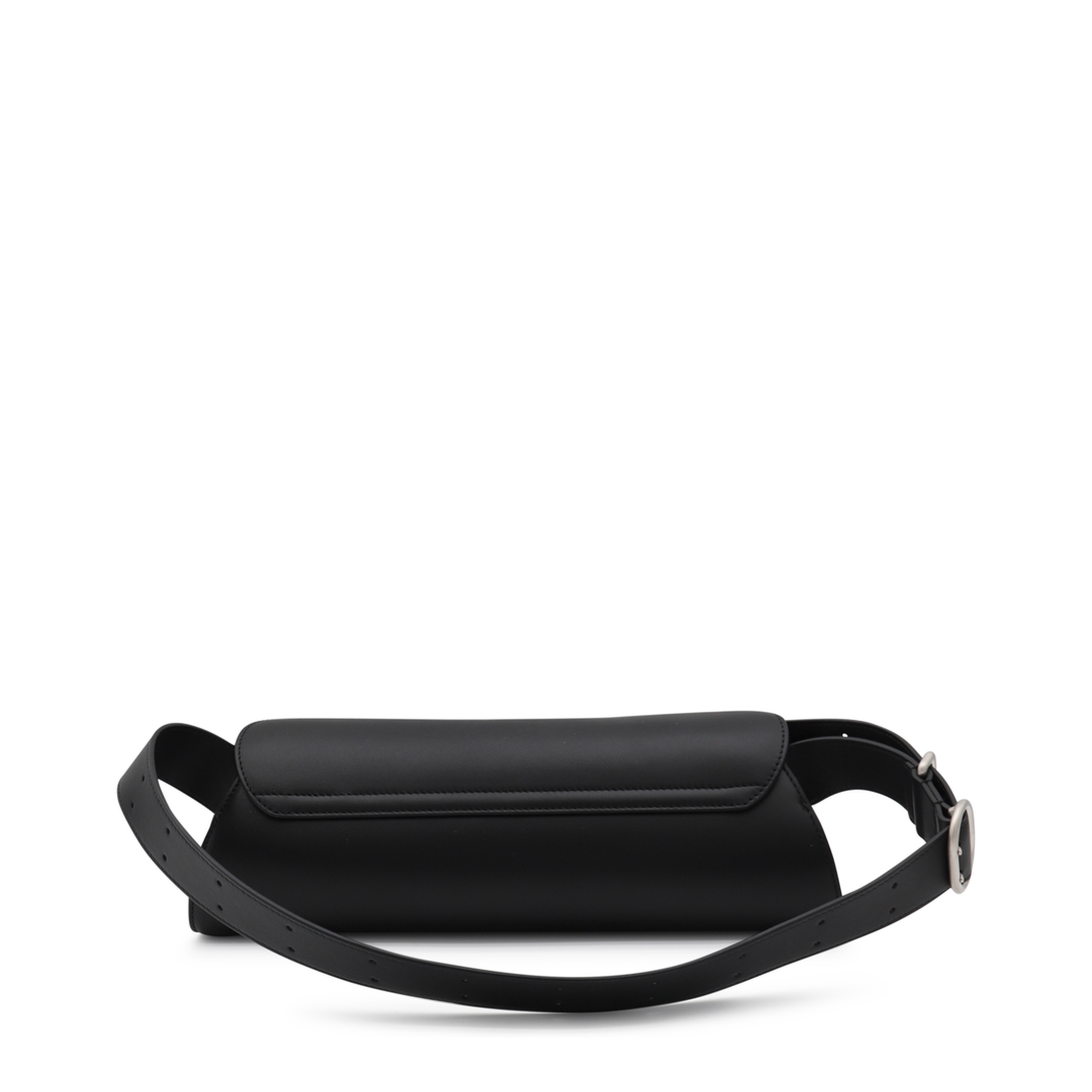 Cannolo Grande Calf Leather Shoulder Bag - Black