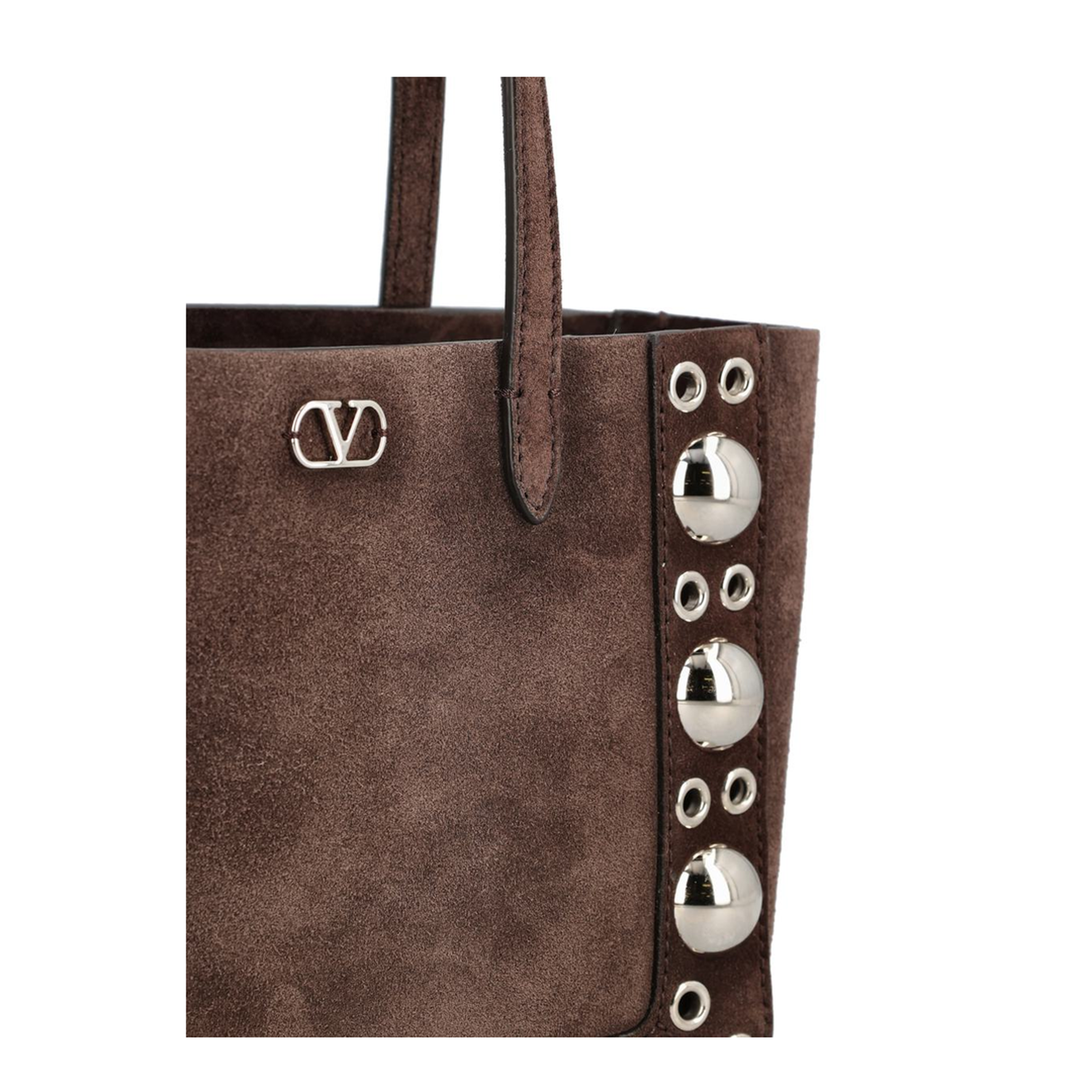 Nellcôte Mini Shopping Bags Suede Dark Brown