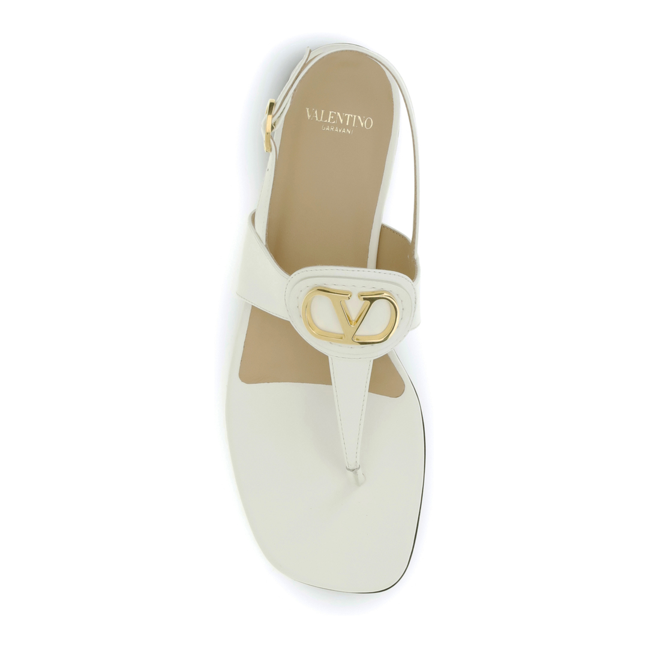 MAYFEYR - Valentino - Leather Thong Sandals - 8W2S0MB7DSH